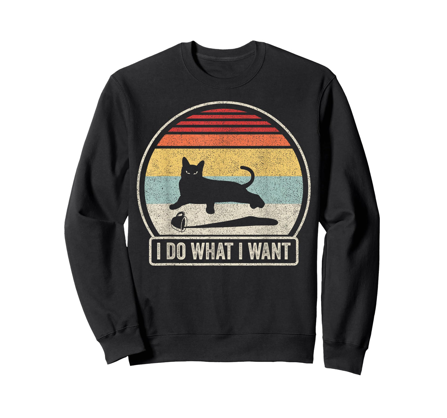Retro Vintage I Do What I Want Cat T-Shirt
