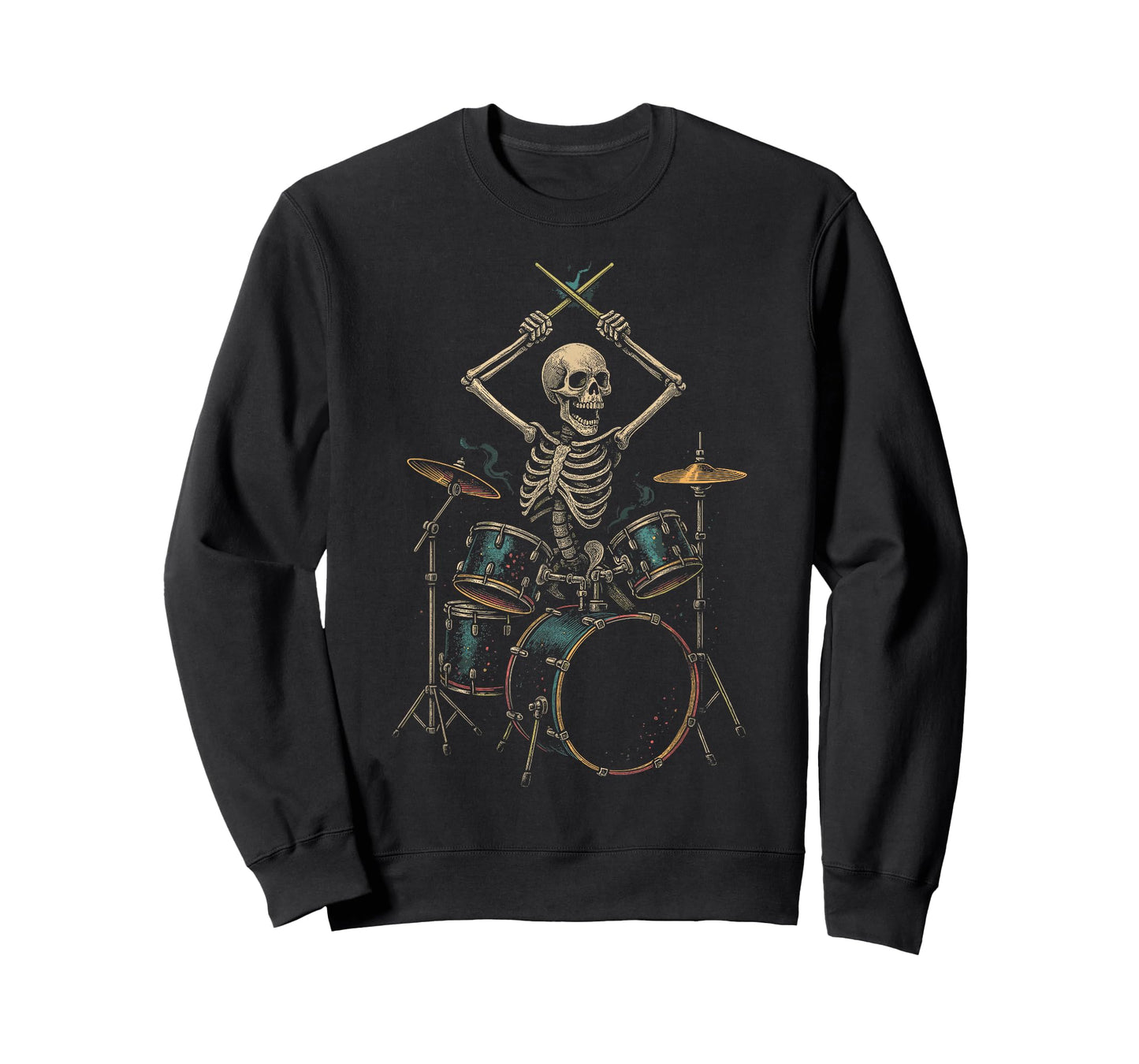 Skeleton Drummer Drums T-Shirt