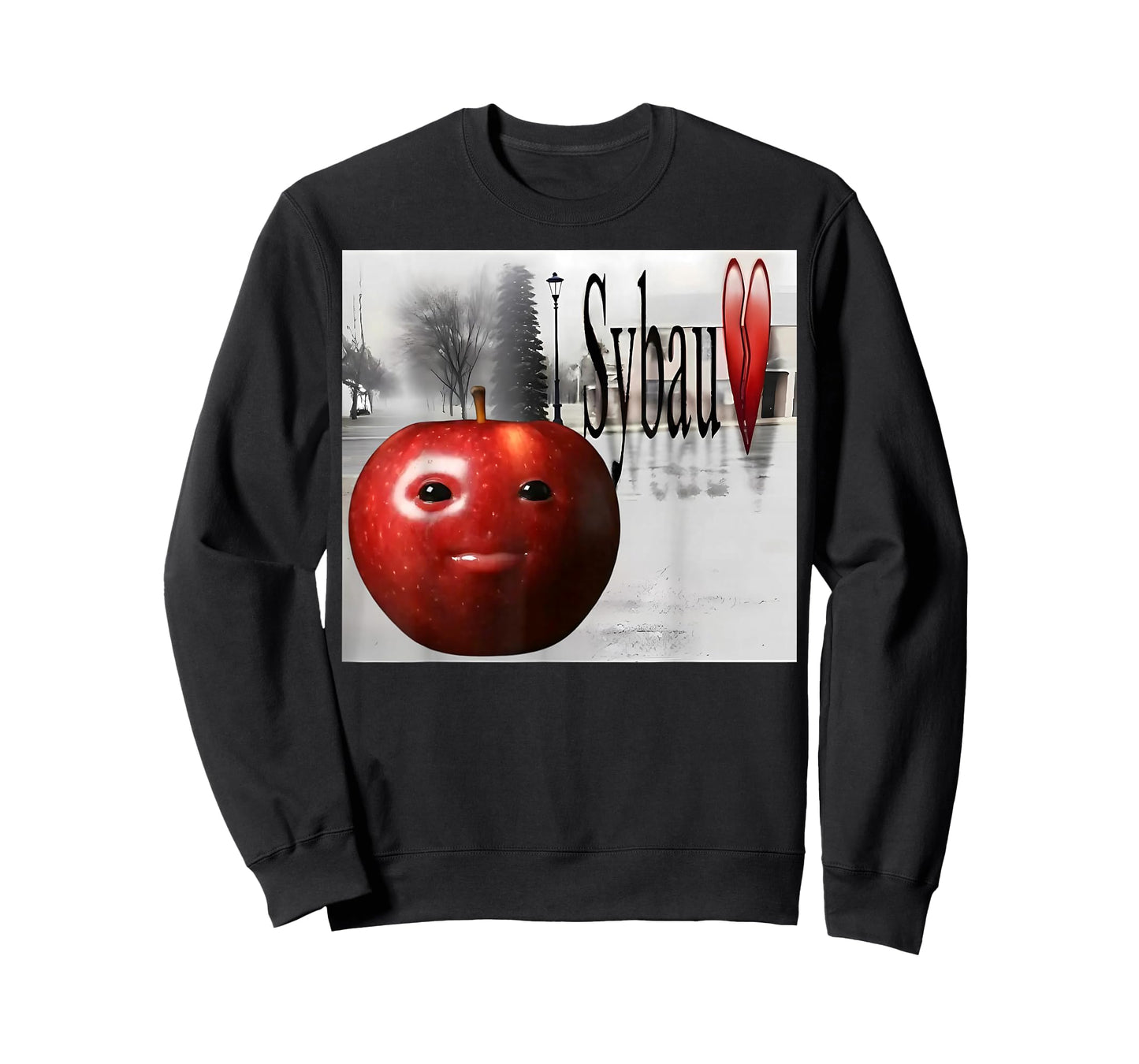 Funny SYBAU Silly AI Apple gen z Meme BrainRot Humor T-Shirt