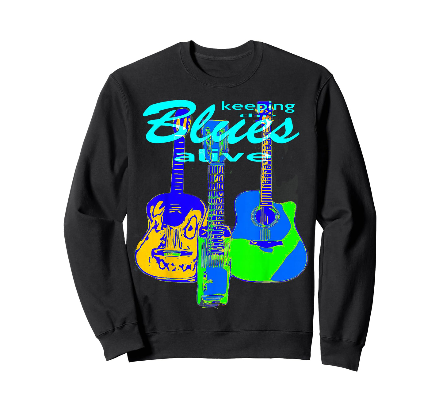 Blues Guitar Music -Keep The Blues Alive T-Shirt