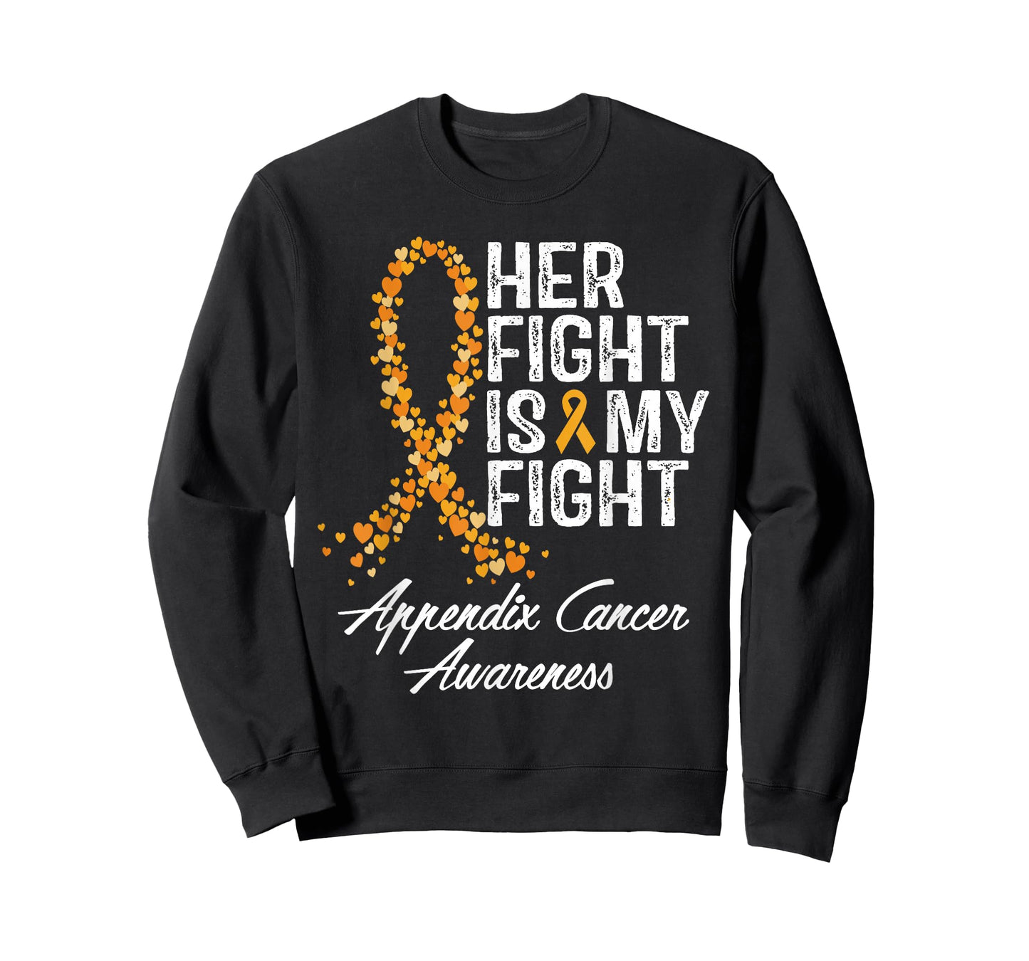 Appendix Cancer Awareness Her Fight Is My Warrior Support T-Shirt