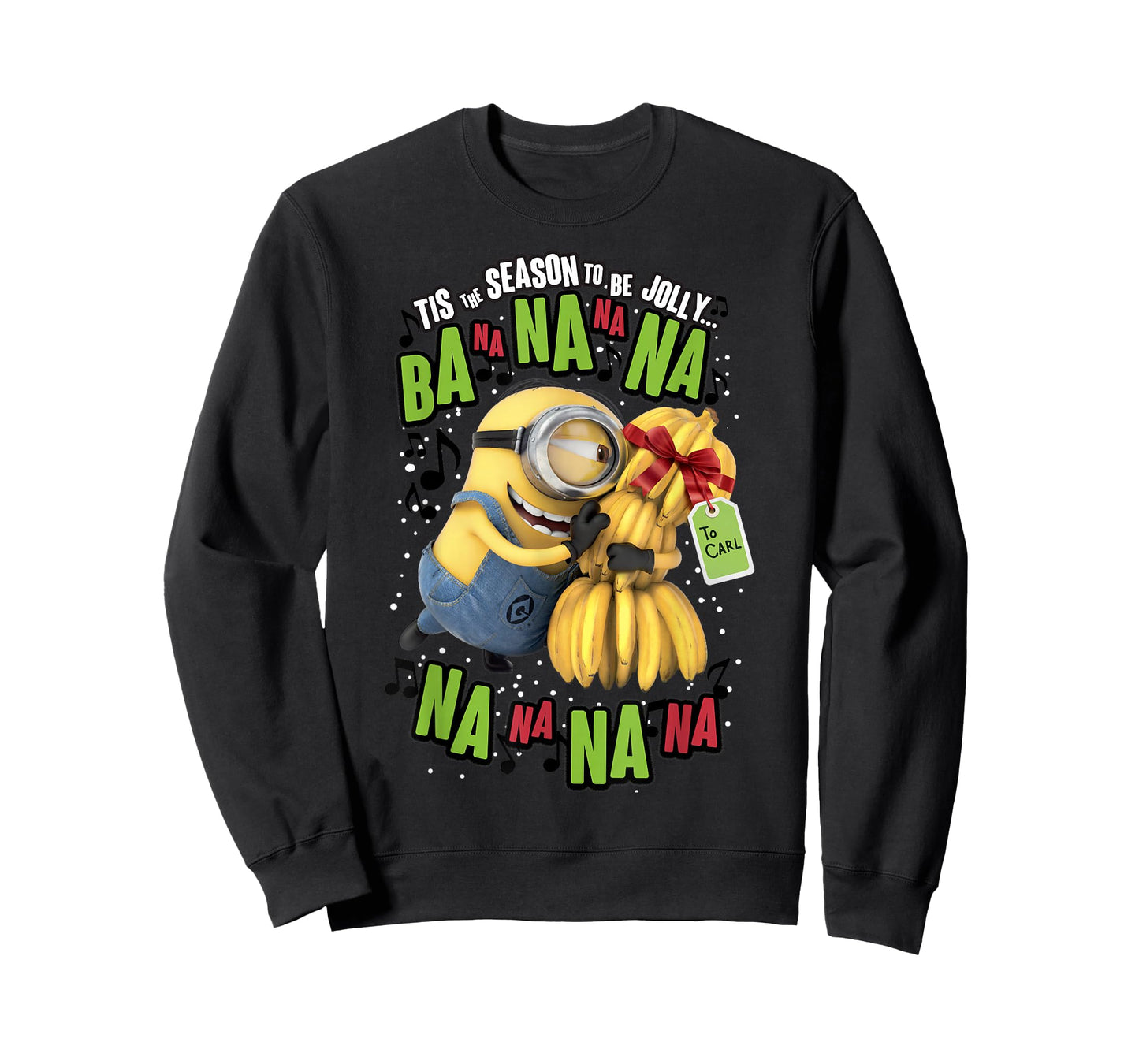 Despicable Me Minion Banana Present Christmas Short Sleeve T-Shirt