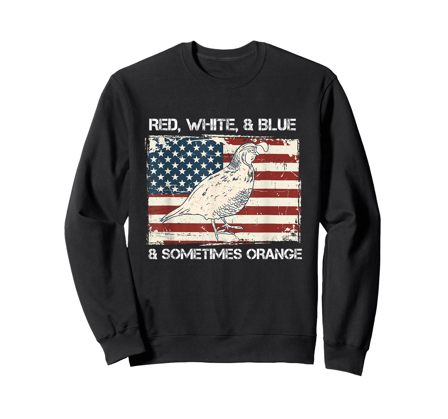 American Flag Quail Hunting Patriotic T Shirt Gift T-Shirt for Women Kids Men