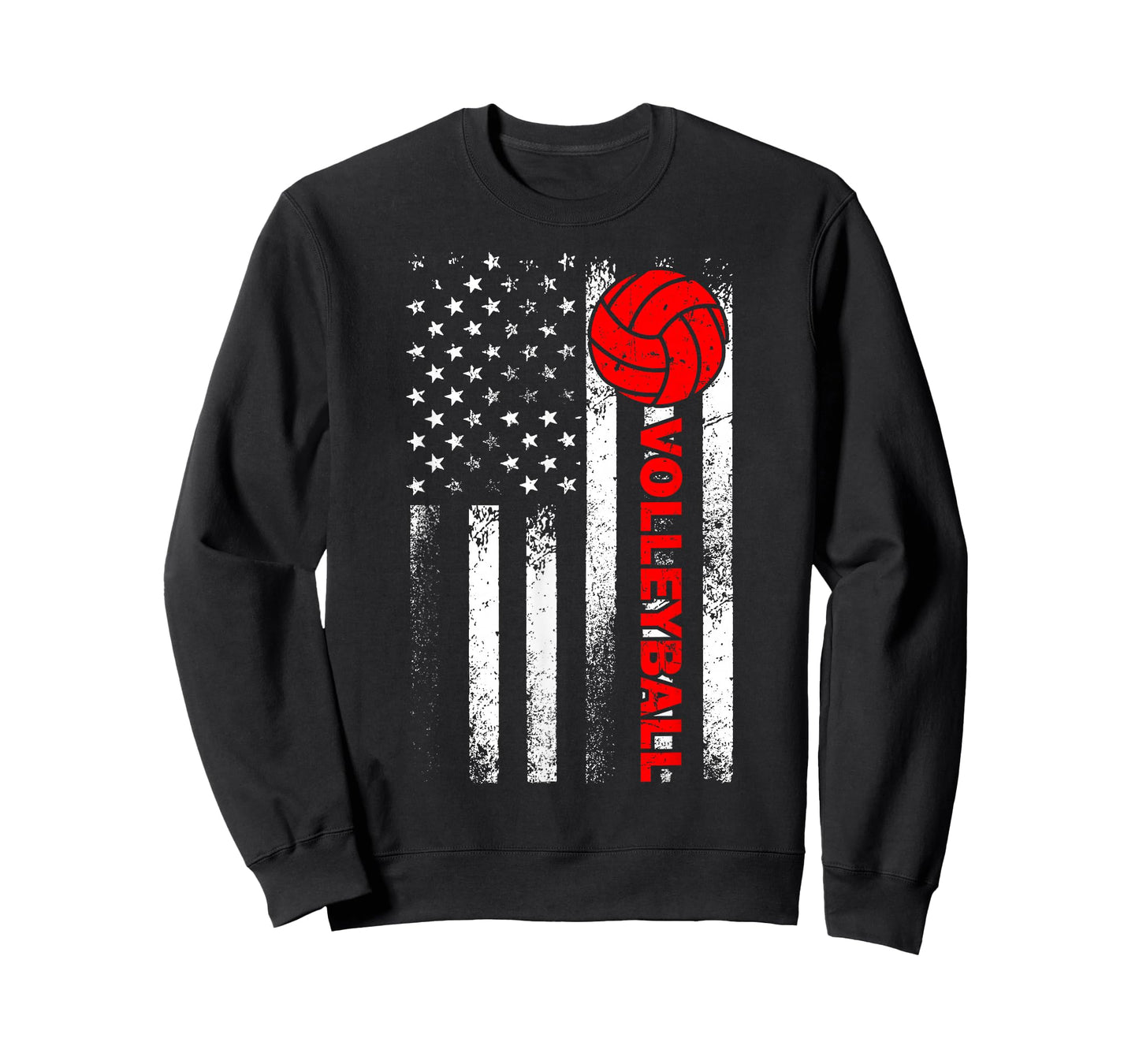 Funny Volleyball Design for Men Women USA Patriotic Athlete T-Shirt