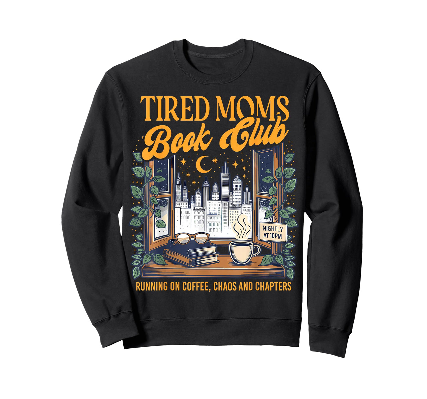 Tired Moms Book Club Reading Mom Book Lovers T-Shirt