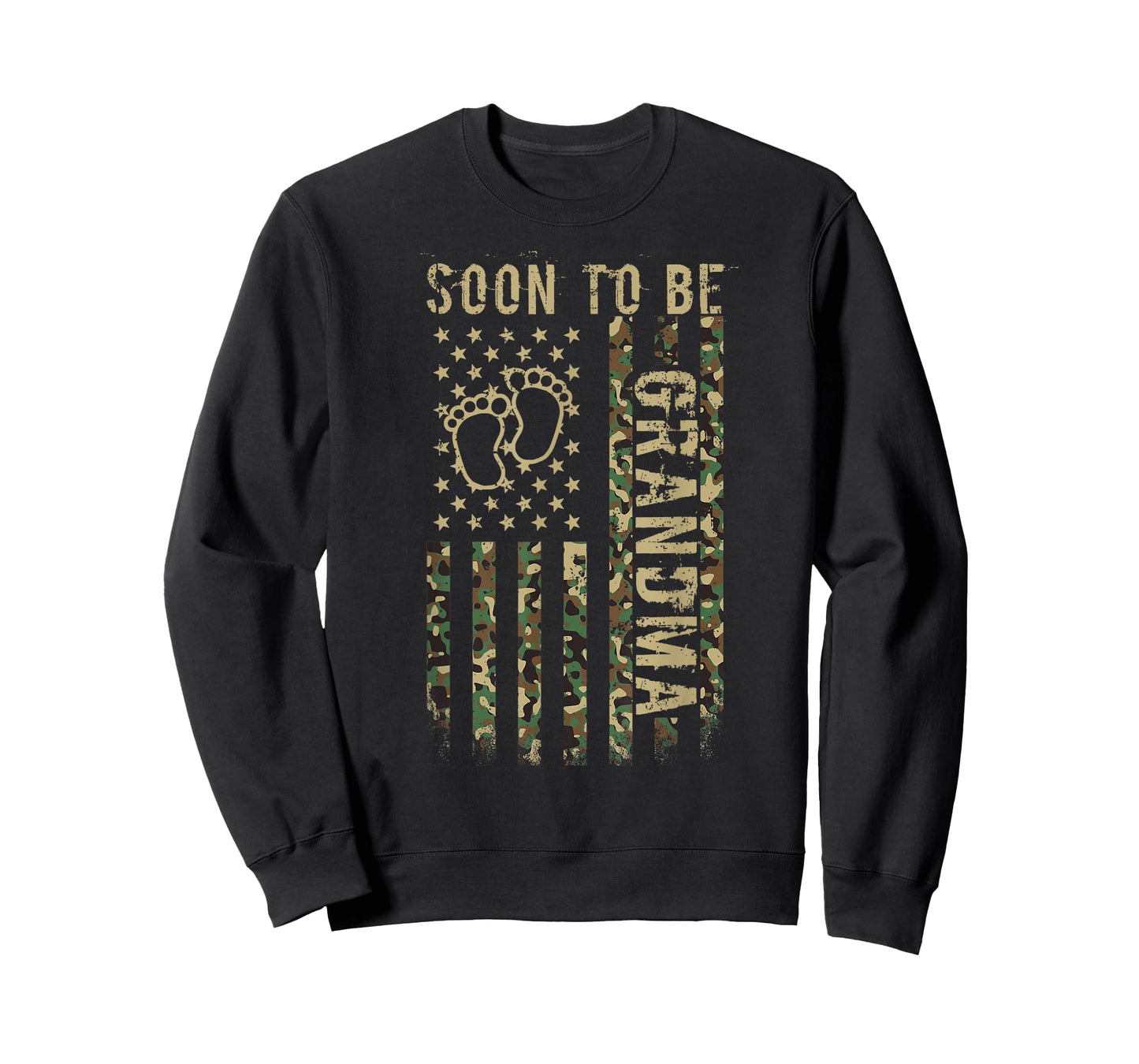 Soon To Be Grandma American Flag Camouflage Grandma Camo T-Shirt