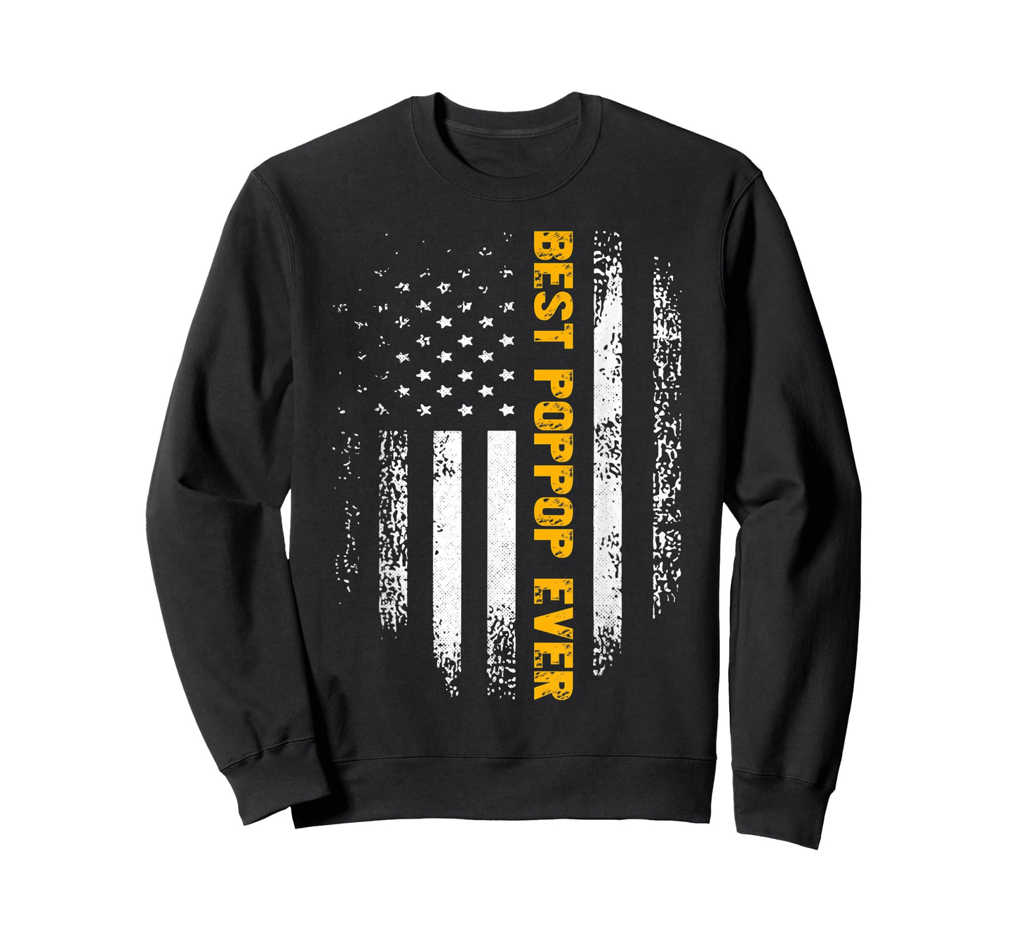 Mens Vintage Best Poppop Ever American Flag Father's Day Gift T-Shirt