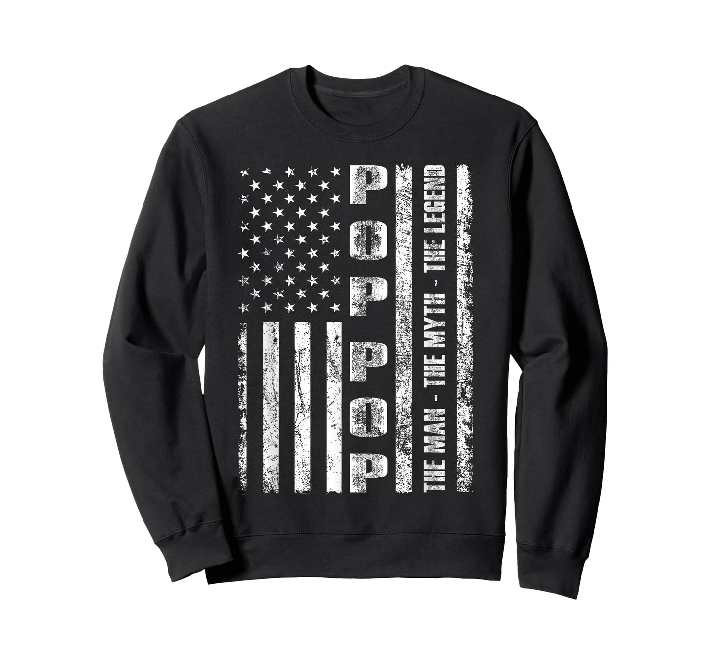 Pop Pop The Man The Myth The Legend US Flag Tshirt T-Shirt