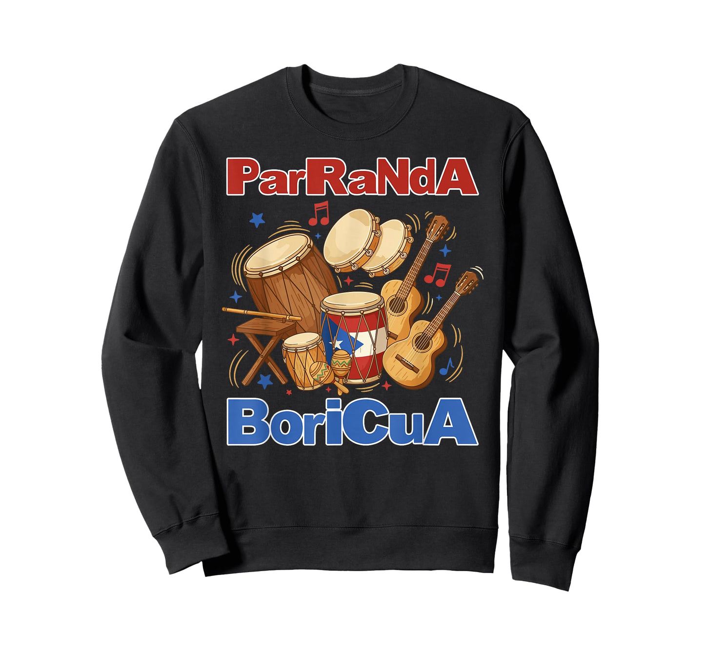 ParRaNdA Boricua Puerto Rican Christmas Music Holiday T-Shirt