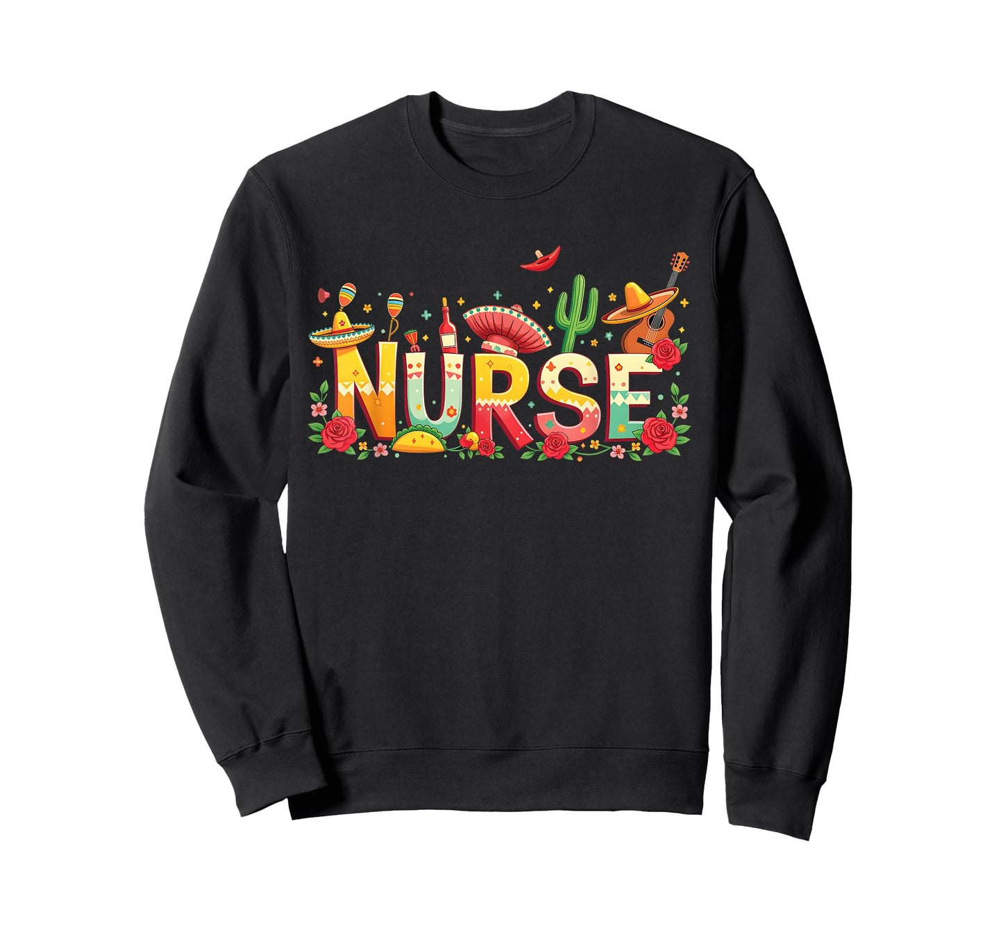 Cinco De Mayo Fiesta Mexican Party Nurse Women Scrub Top T-Shirt