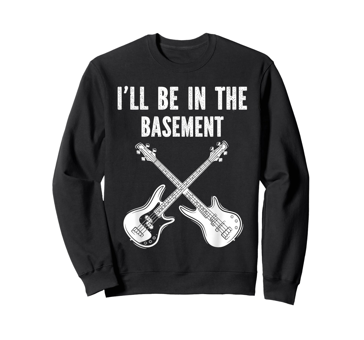 I'll Be In The Basement Vintage Guitar Band Guitarist Tee T-Shirt