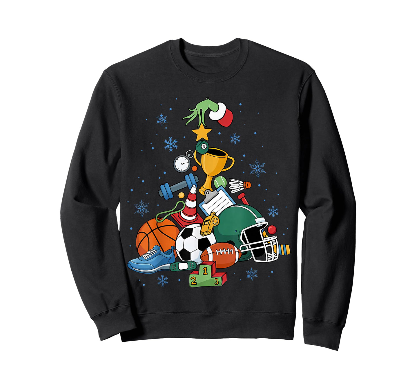 PE Teacher Christmas Tree Physical Education Instructor Xmas T-Shirt