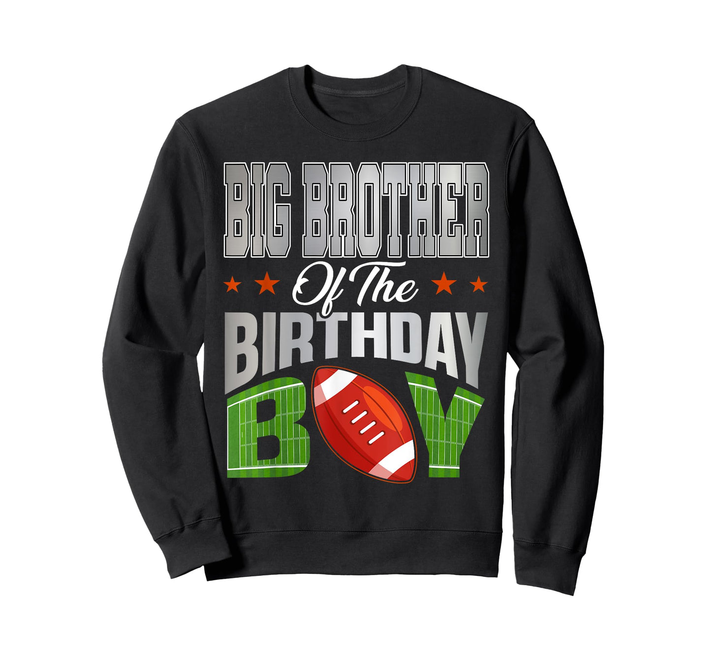 Big Brother of The Birthday Boy Football Party Family T-Shirt