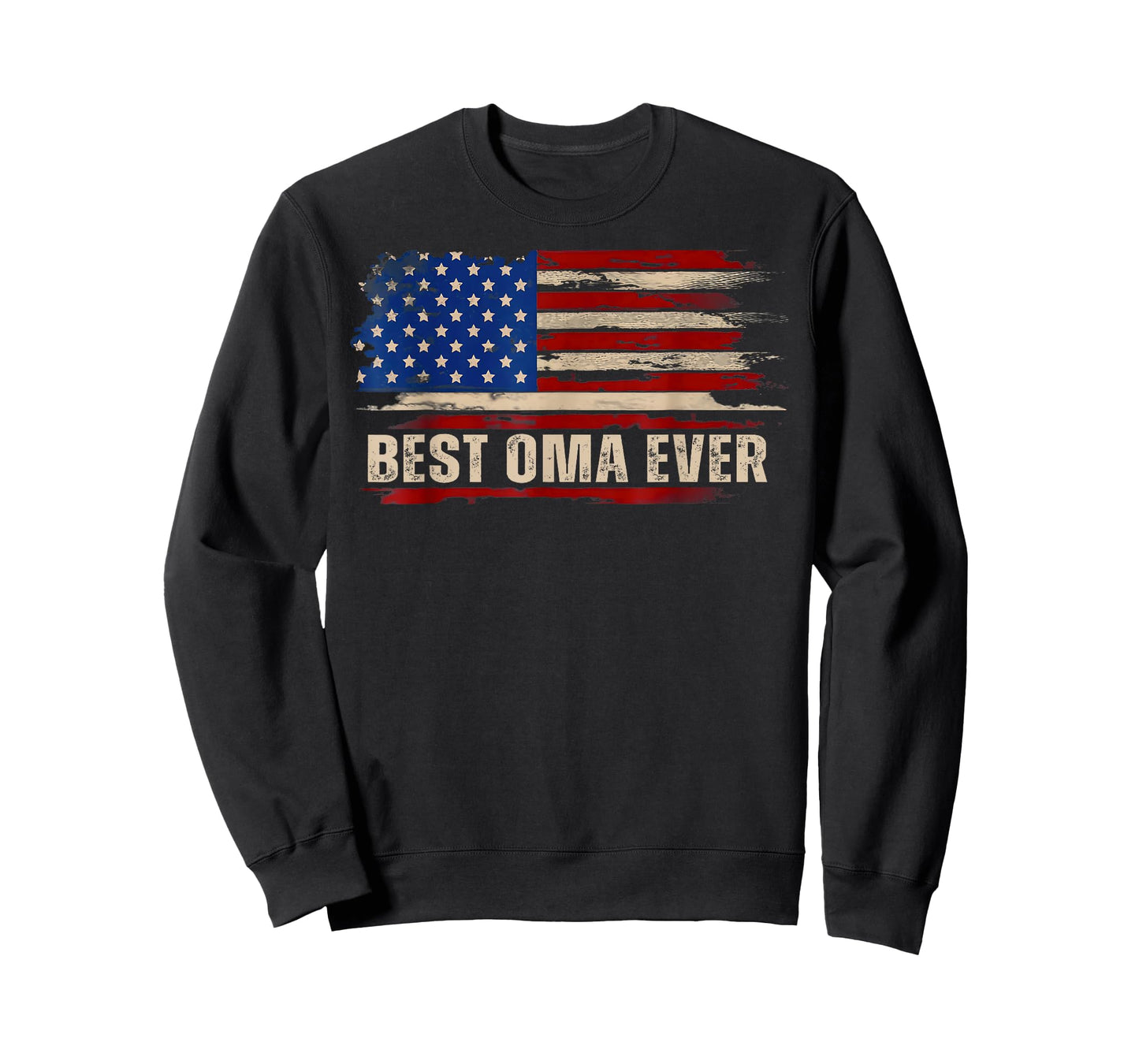 Vintage Best Oma Ever American Flag Mother's Day T-Shirt