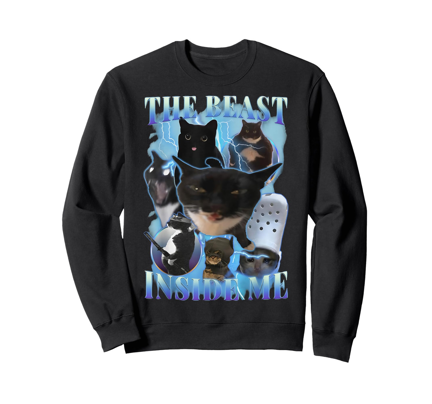Funny Cat Meme Bootleg Sarcastic Quote The Beast Inside Me T-Shirt