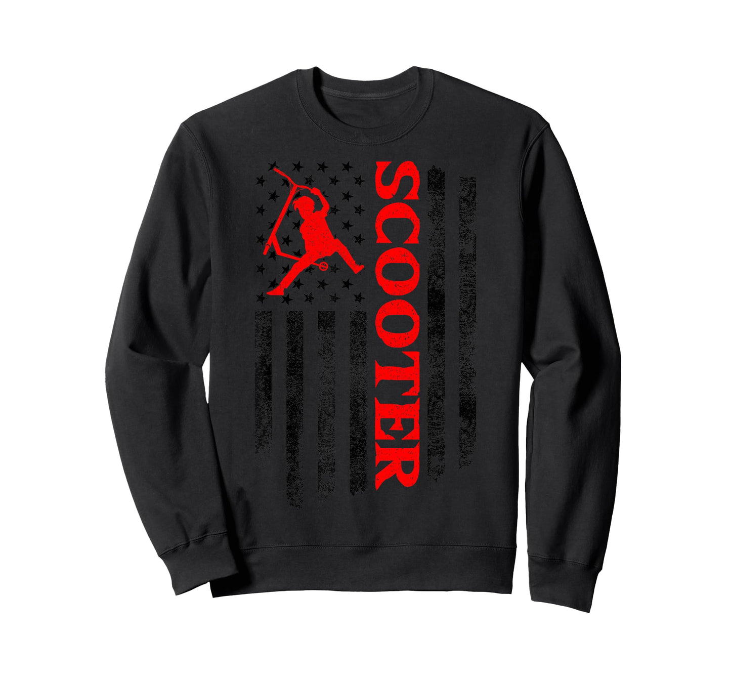 Scooter Stunt US Flag Retro Style Scooter Gifts T-Shirt