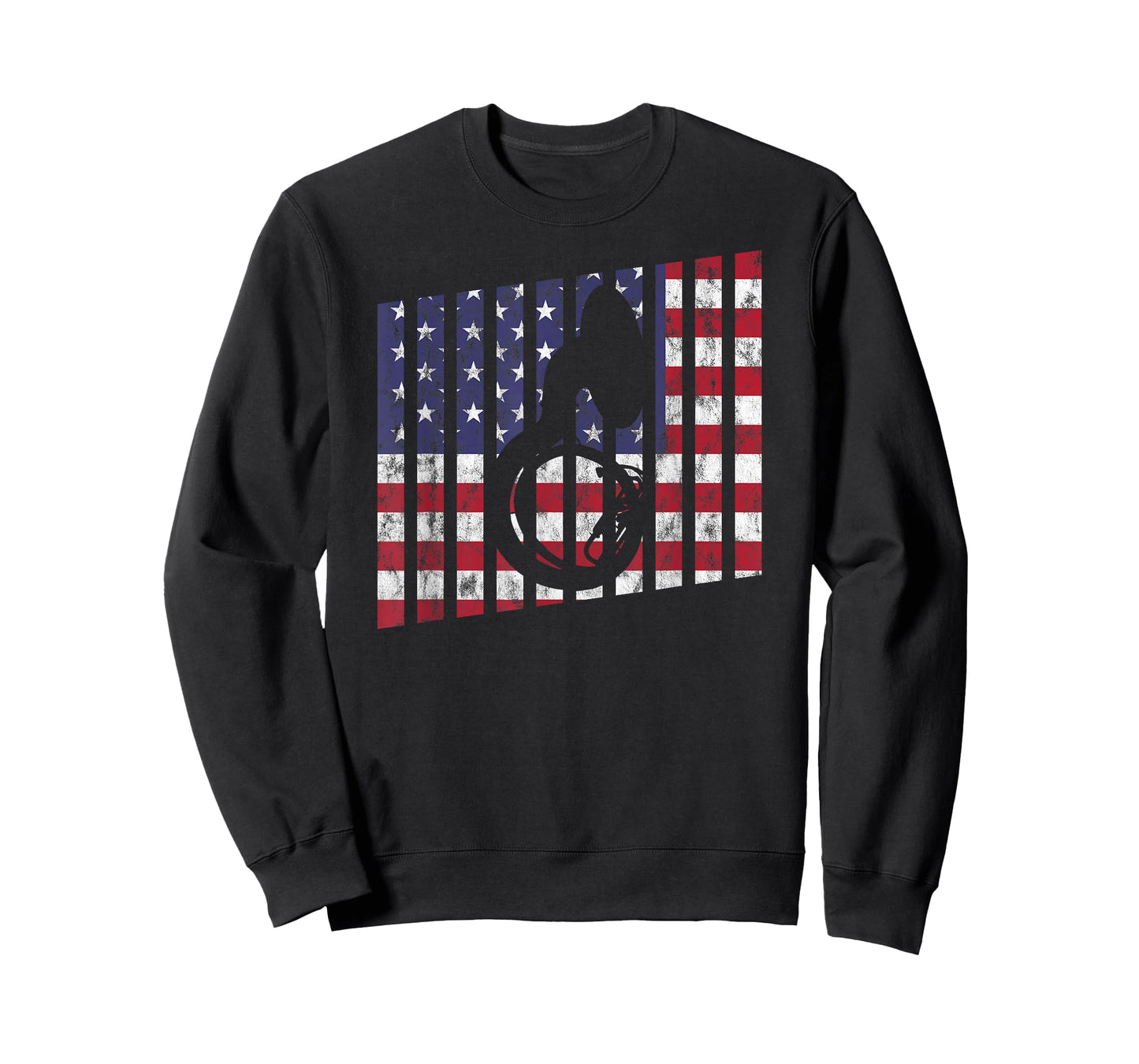 Sousaphone Tuba Shirt Music American Flag Red White Blue T-Shirt