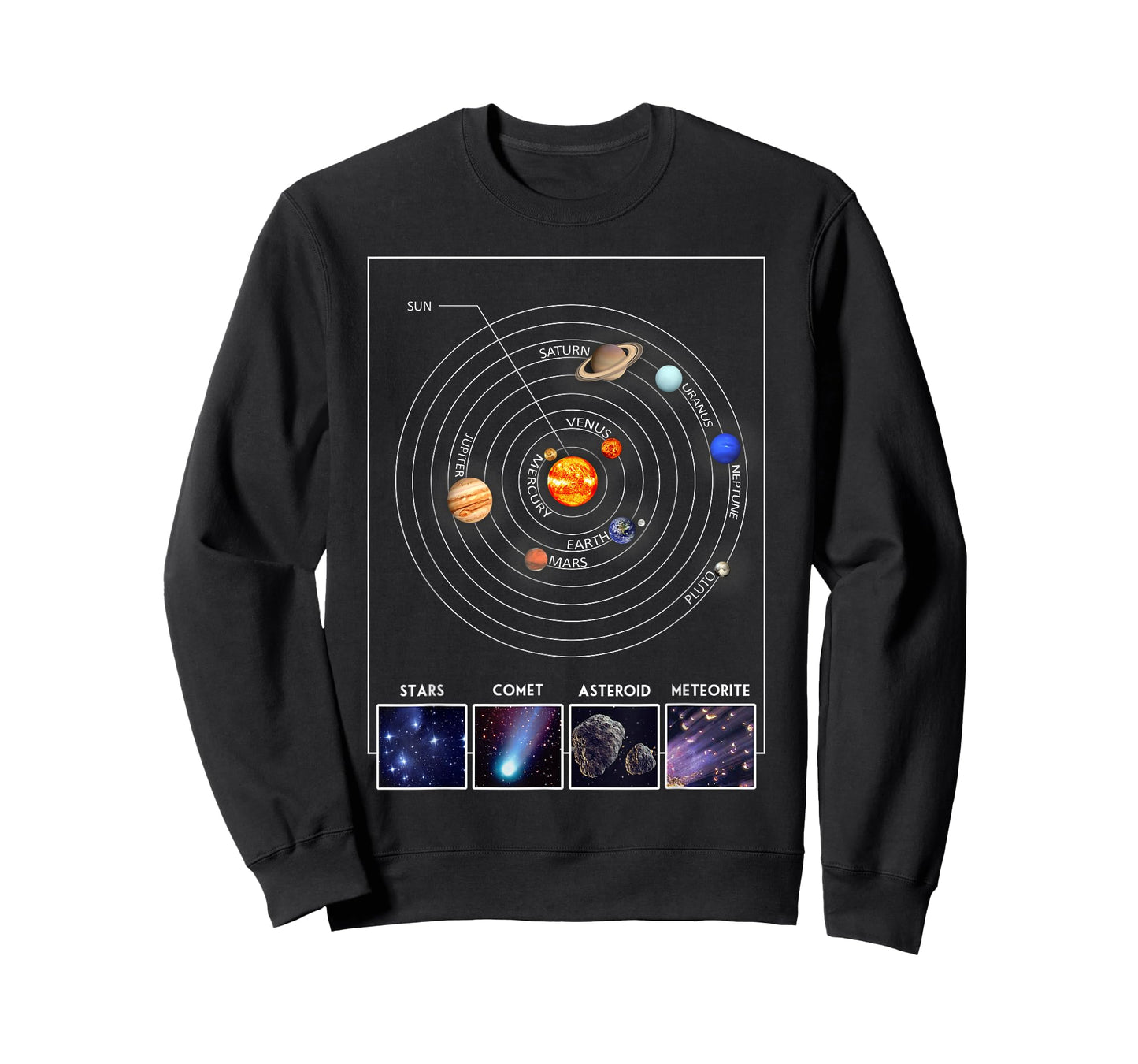Solar System Graphic Cool Astronomy Scientist Gift T-Shirt