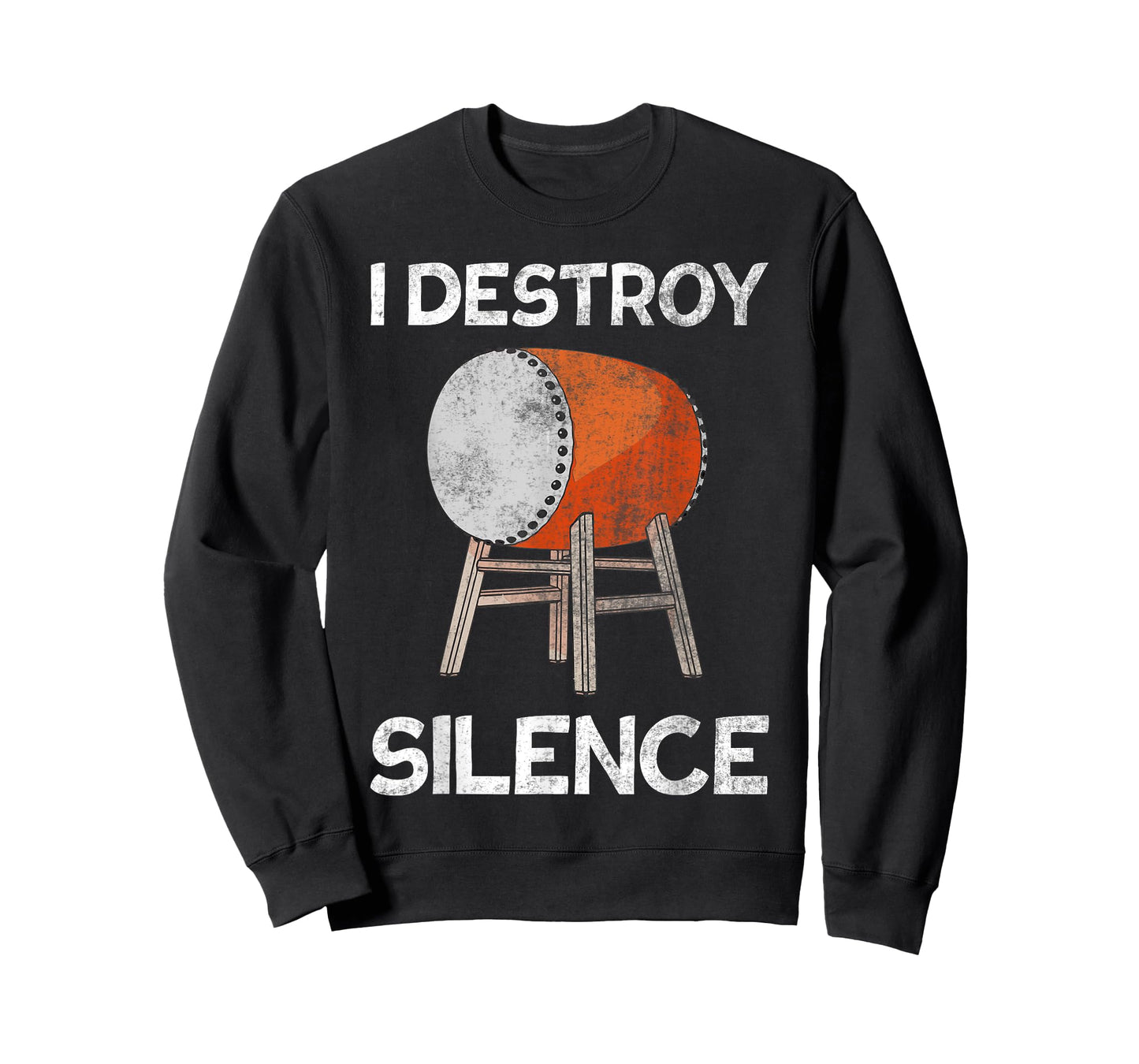 I Destroy Silence Taiko Mitsudomoe Retro Drummer T-Shirt
