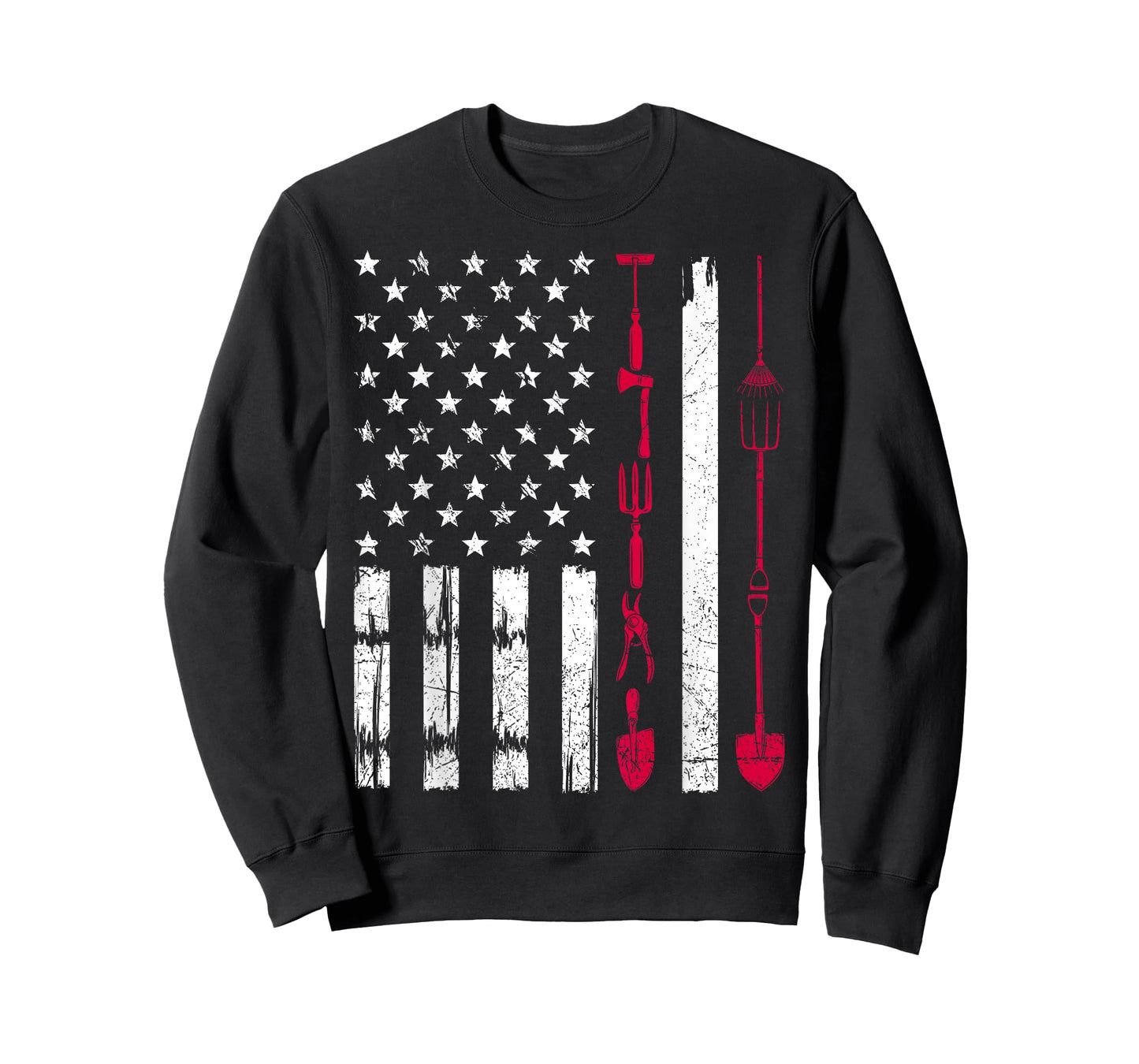 USA Gardening Flag Proud American Gardener Patriotic Retro T-Shirt