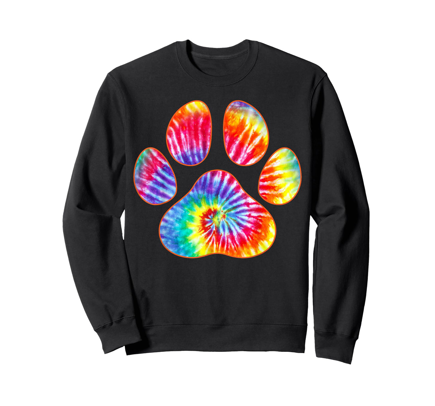 Cute Tie Dye Paw Print Pet Owner Paw Print Tie Dye Dog Lover T-Shirt
