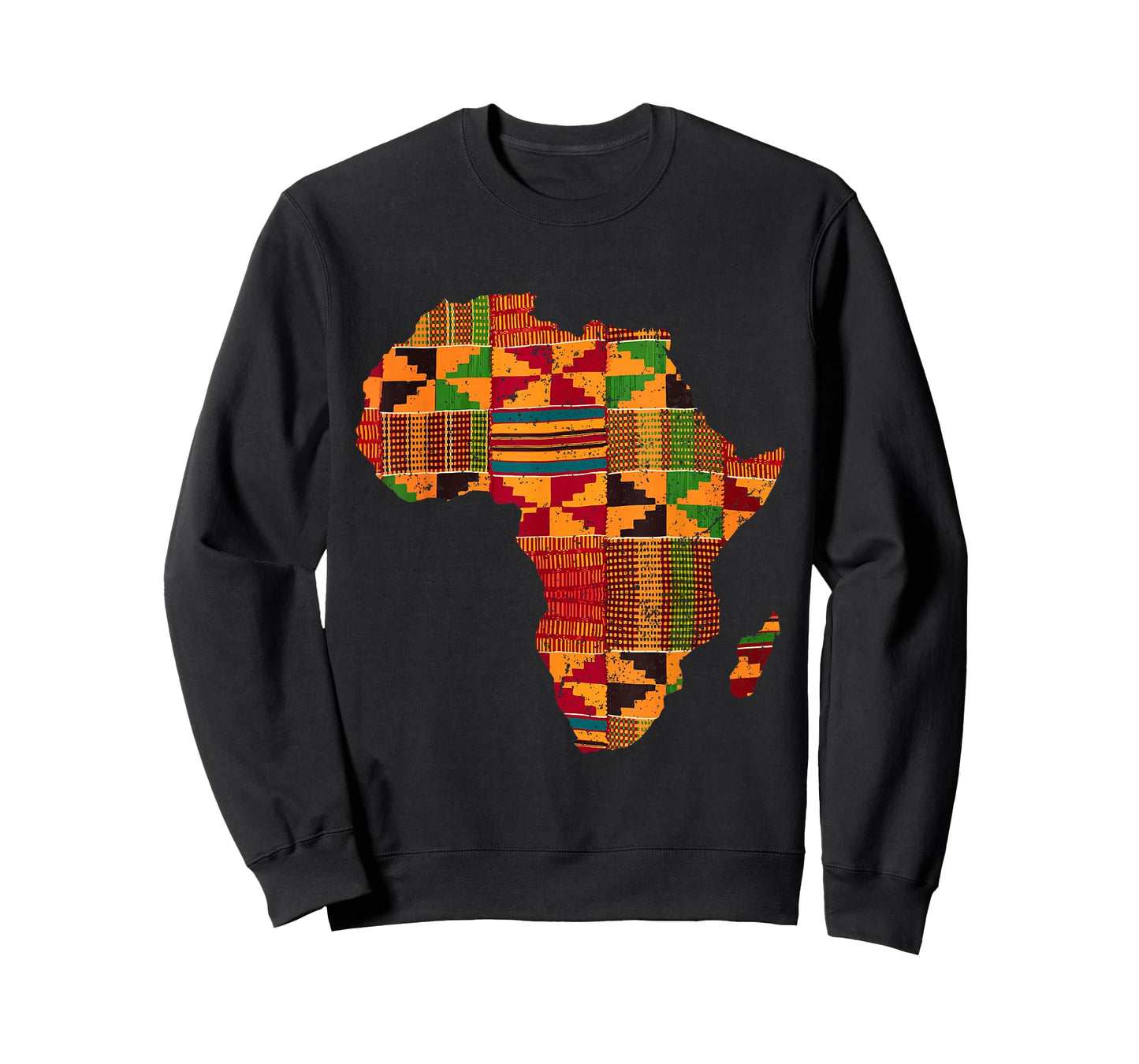 Cool Africa Map Kente Cloth Gift for Men Women African Lover T-Shirt Small