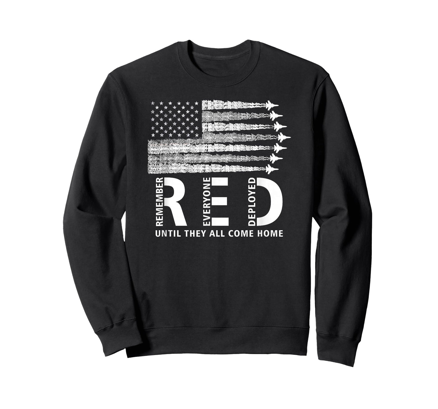 American Flag RED Friday Remember Everyone Deployed Military T-Shirt