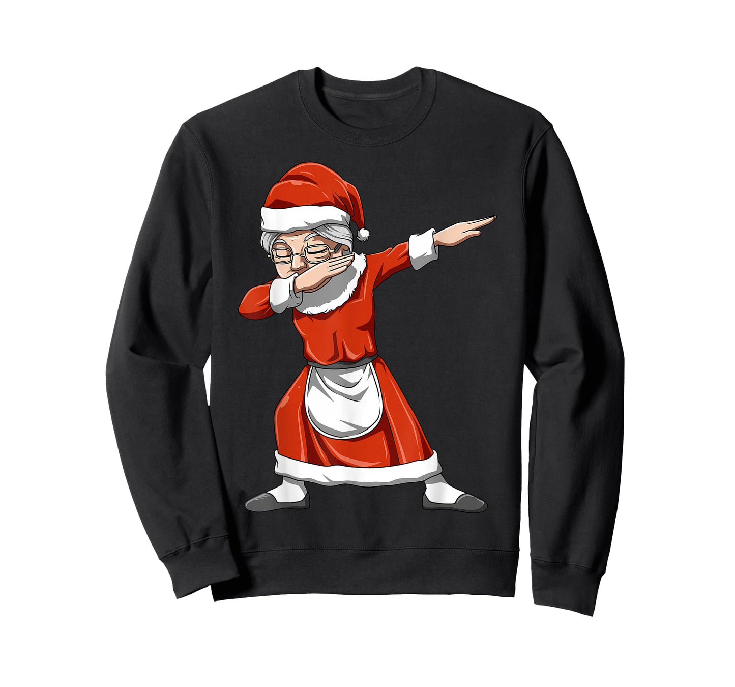 Dabbing Mrs Santa Claus Christmas Themed Gift Dabbing Lovers T-Shirt