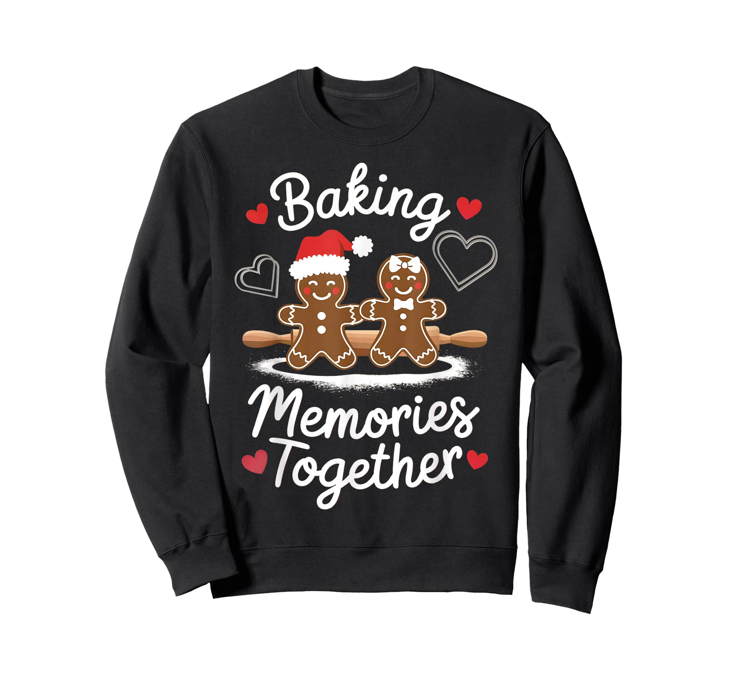 Baking Memories Together Cute Couples Gingerbread Lovers T-Shirt