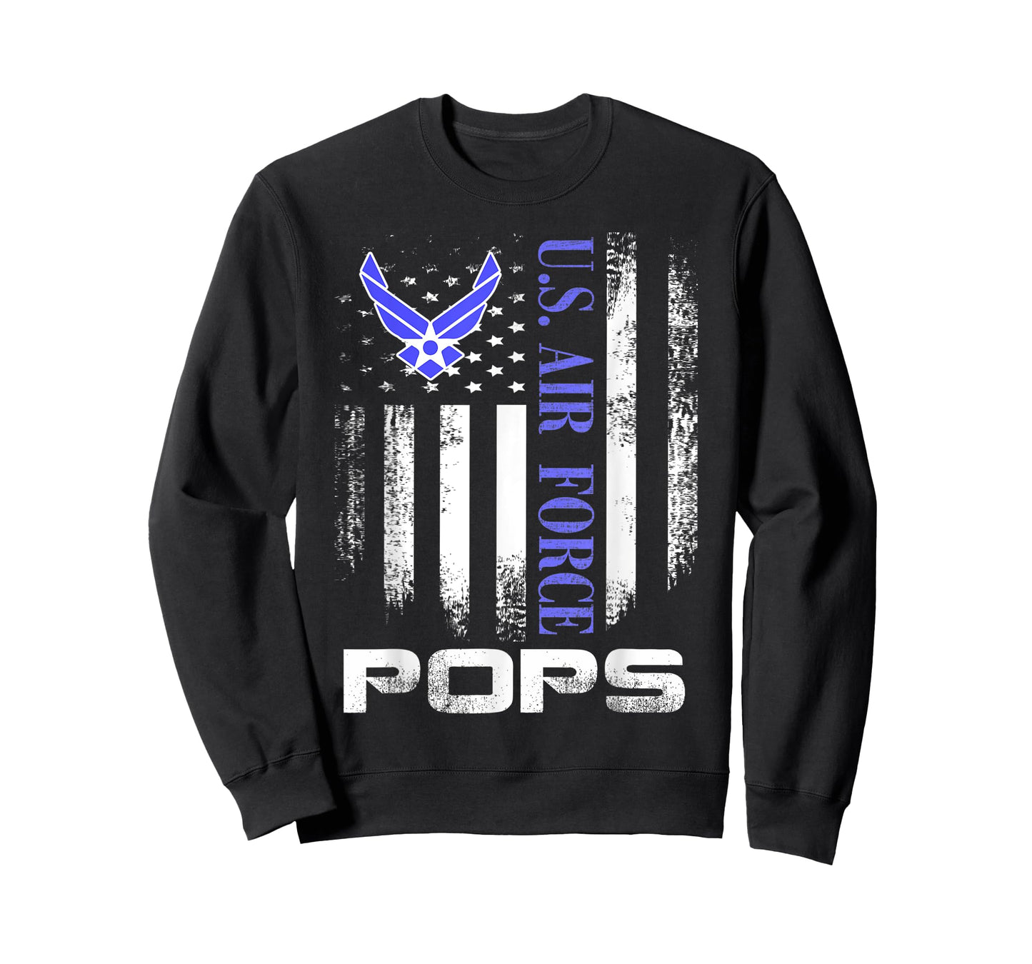 Vintage U.S. Air Force Pops With American Flag Women Kids Men T-Shirt
