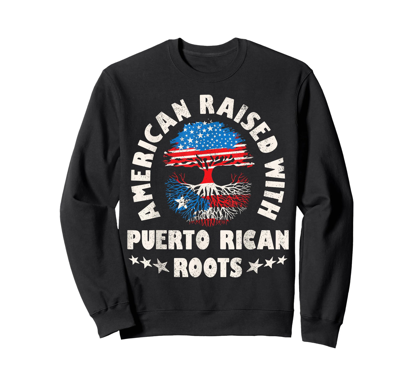 American Raised With Puerto Rican Roots Puerto Rico Hispanic T-Shirt