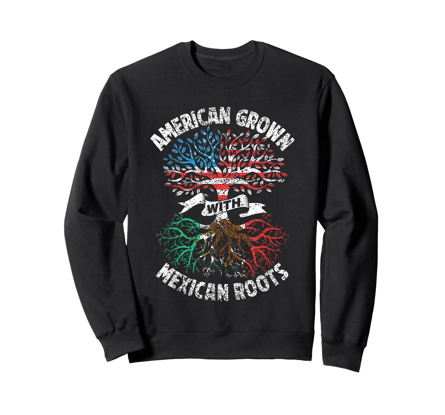 American Grown with Mexican Roots USA Mexico T-Shirt
