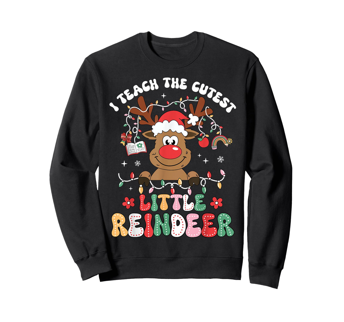 Christmas Teacher I Teach The Cutest Little Reindeer Kid Boy T-Shirt
