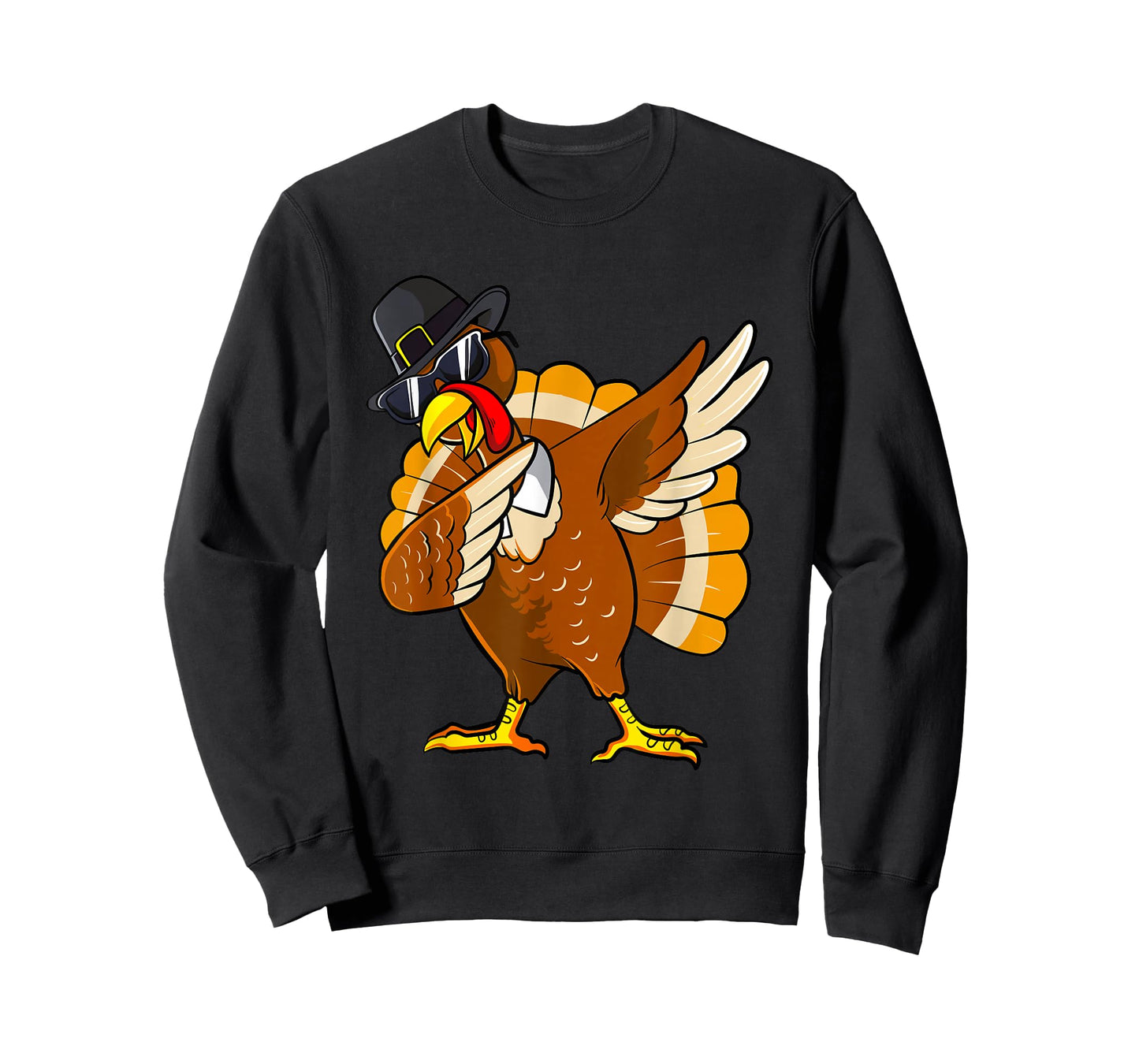 Dabbing Turkey Thanksgiving Day Gifts Pilgrim Boys Kids Men T-Shirt