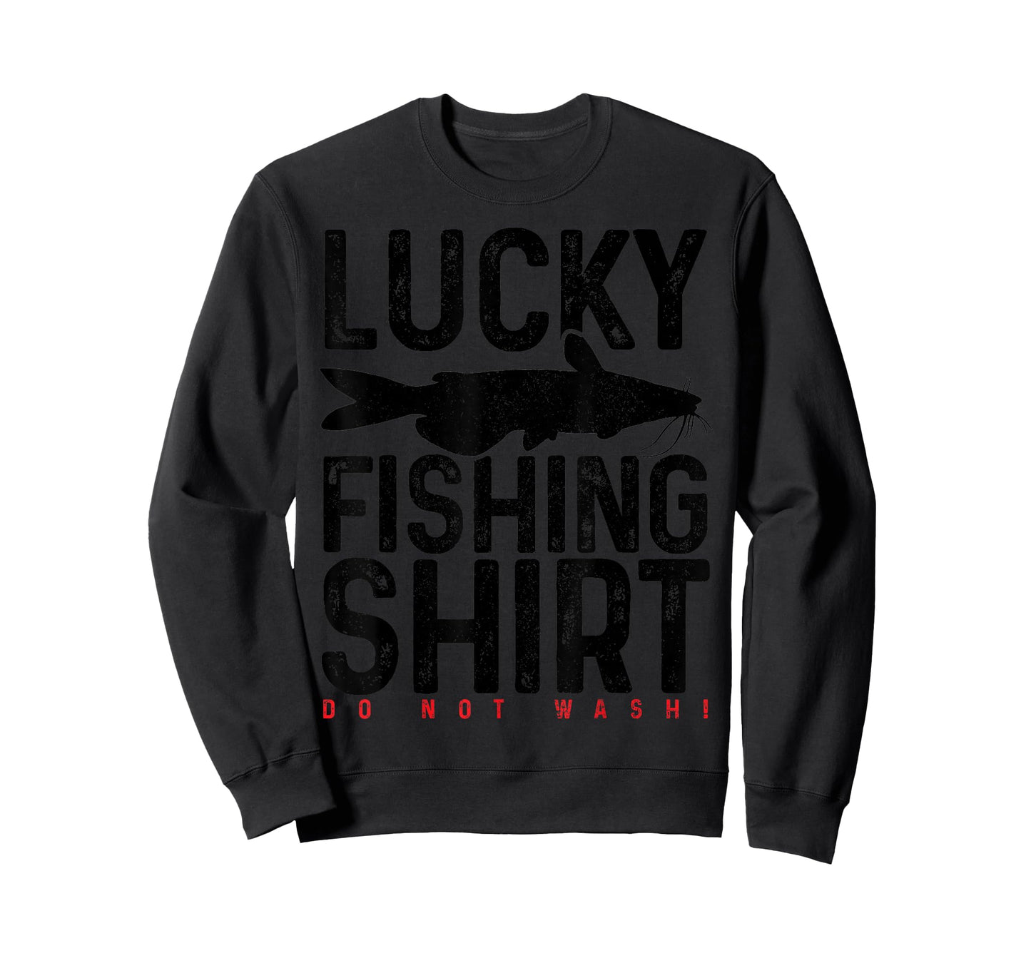 Catfish Fishing Funny Catfish Fishing Gift Lucky Charm T-Shirt