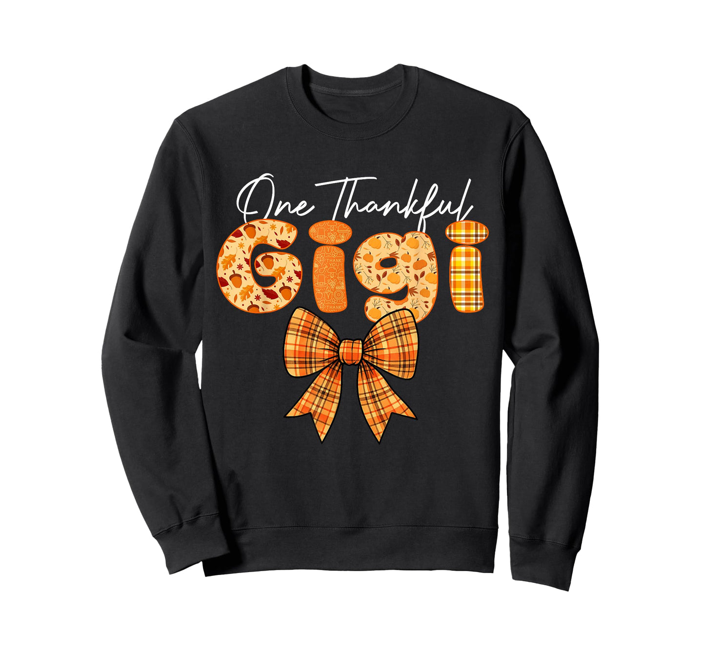 One Thankful Gigi Coquette Bow Autumn Thanksgiving T-Shirt