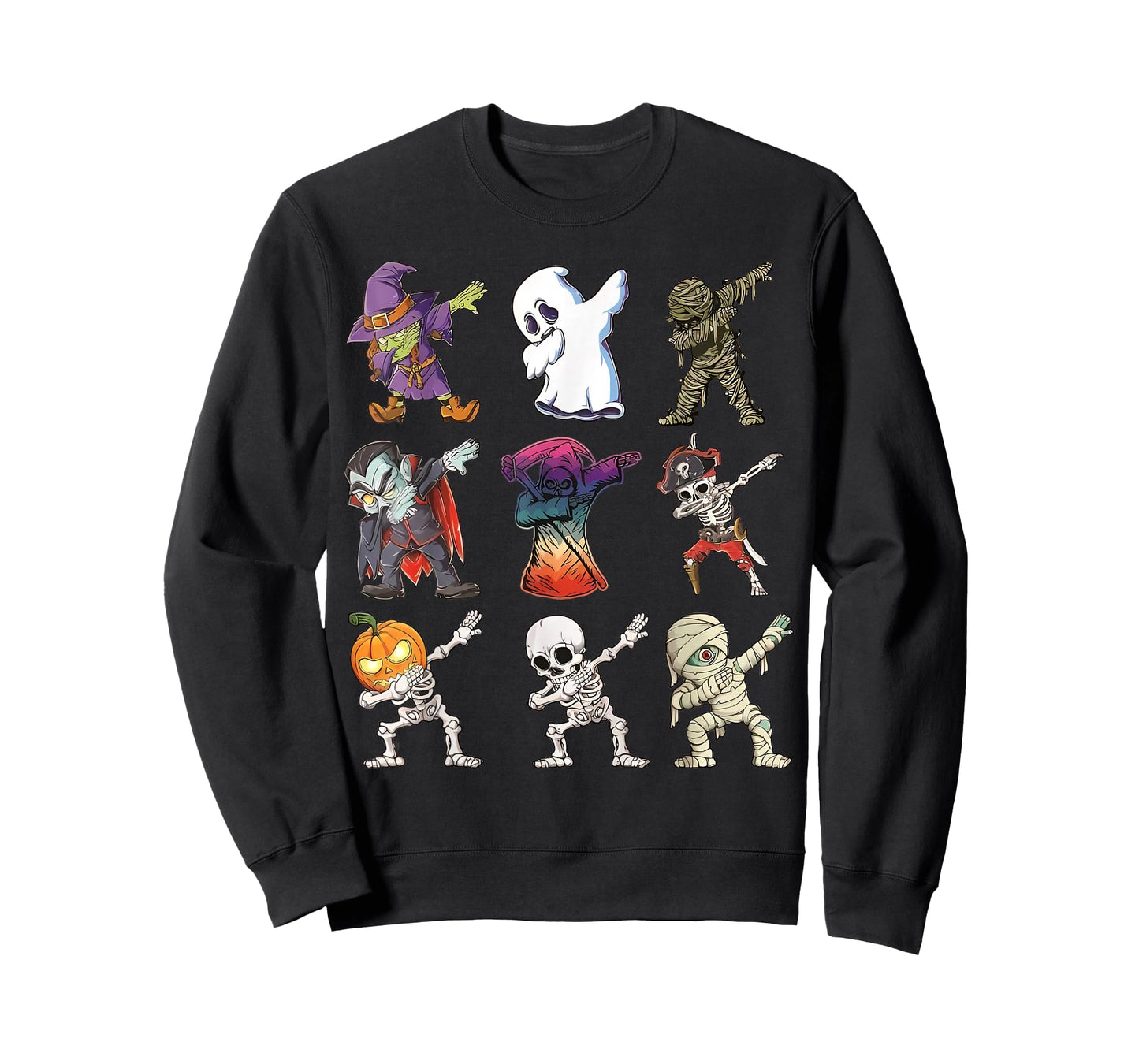 Dabbing Halloween Boys Skeleton Zombie Scary Pumpkin Mummy T-Shirt