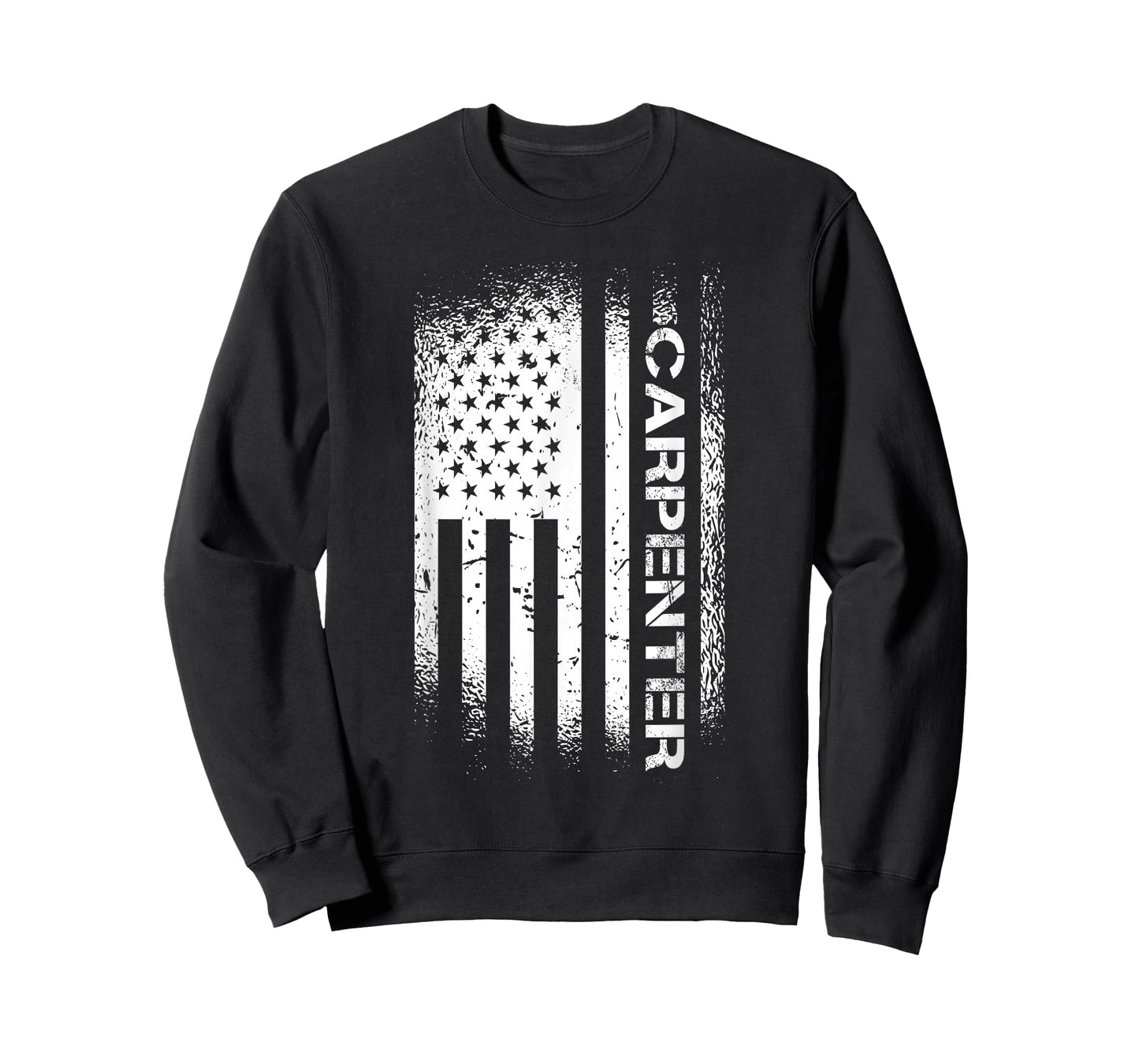 Patriotic Carpenter With American Flag T-Shirt