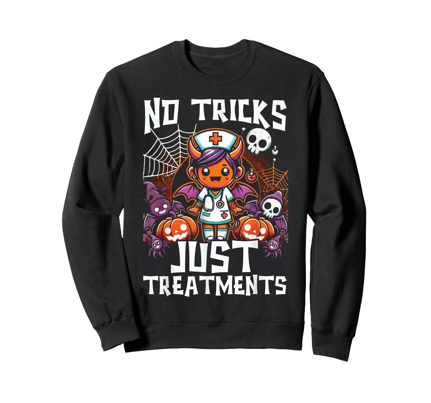 Addiction Nurse Halloween Spooky Nursing Trick Or Treat T-Shirt