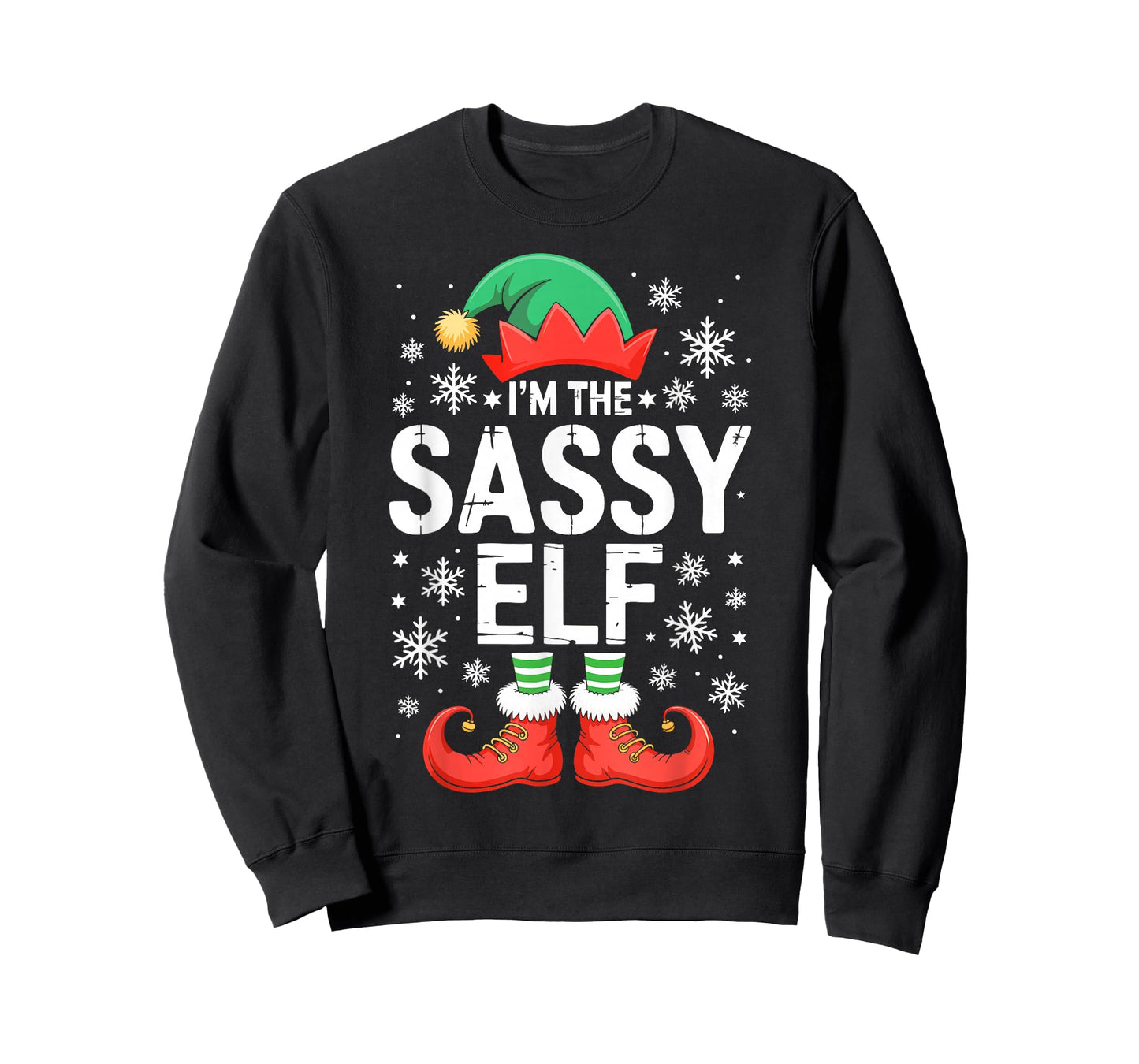 I'm The Sassy Elf Shirt Family Matching Christmas Costume T-Shirt