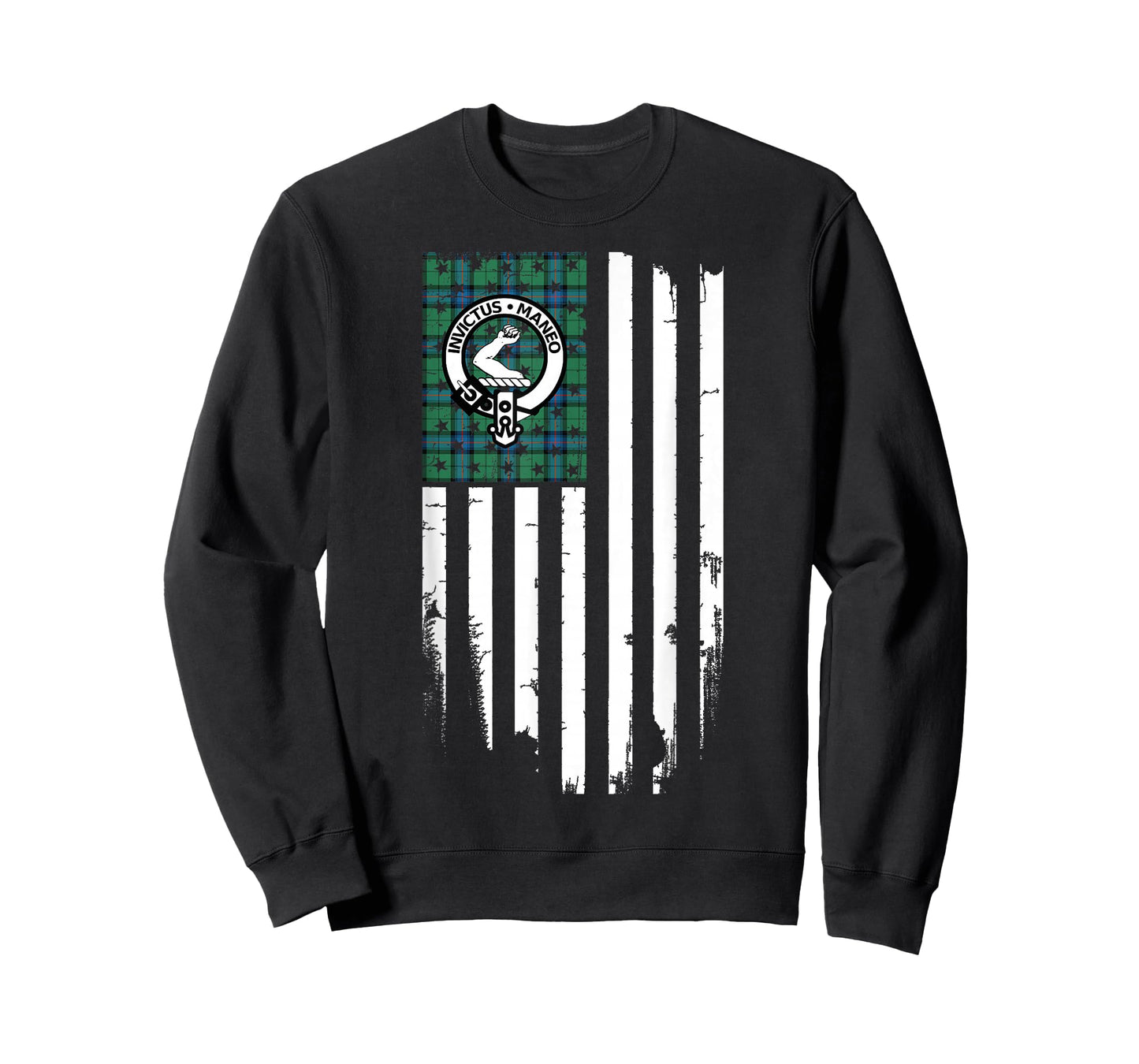 Scottish American Armstrong Clan & Stripes Flag T-Shirt