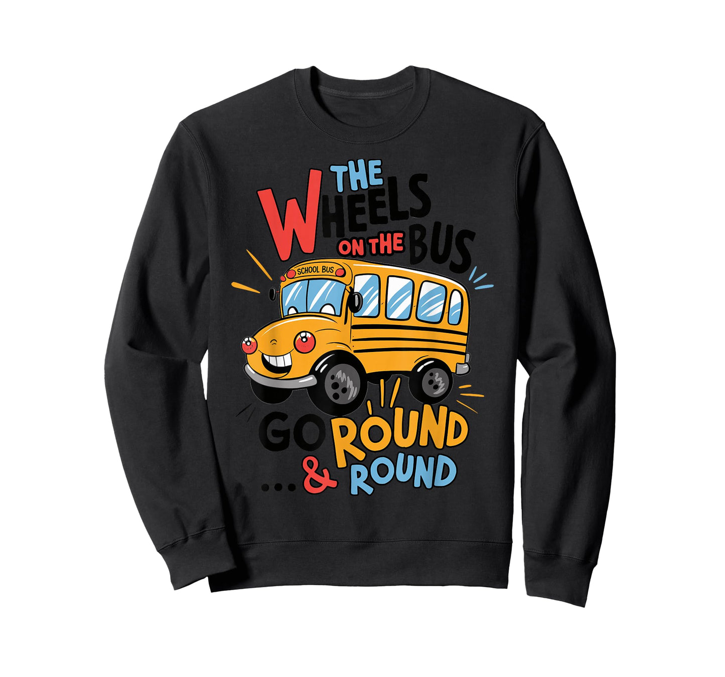 Funny The Wheels On The Bus Toddler Kids Back to School T-Shirt