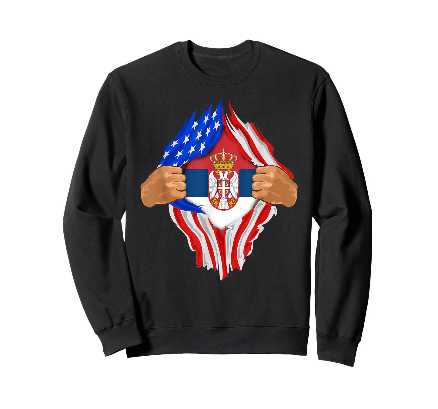 Serbian Blood Inside Me T-Shirt | Serbia Flag Gift T-Shirt