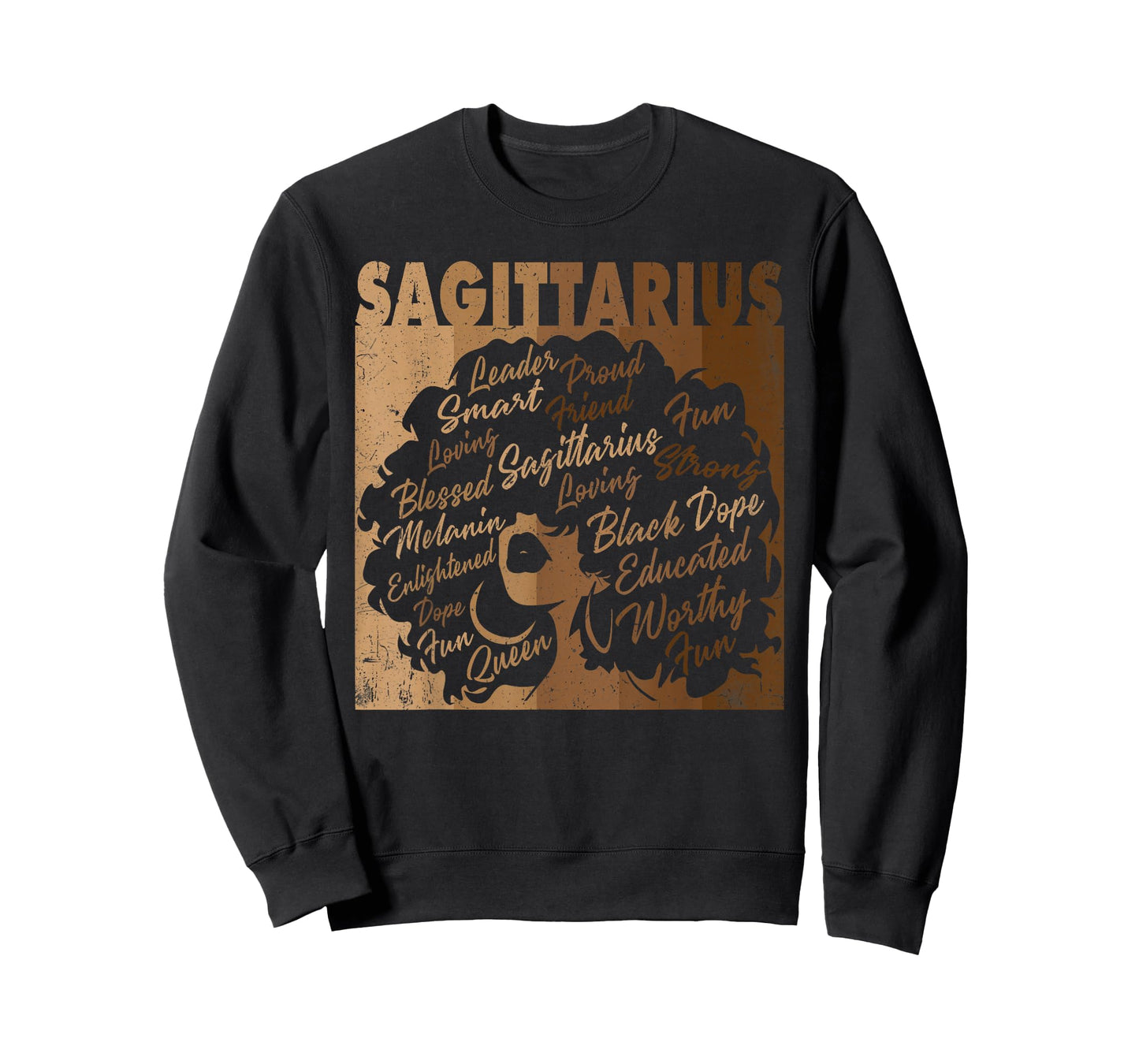 Sagittarius Girl African American Women Melanin Birthday T-Shirt