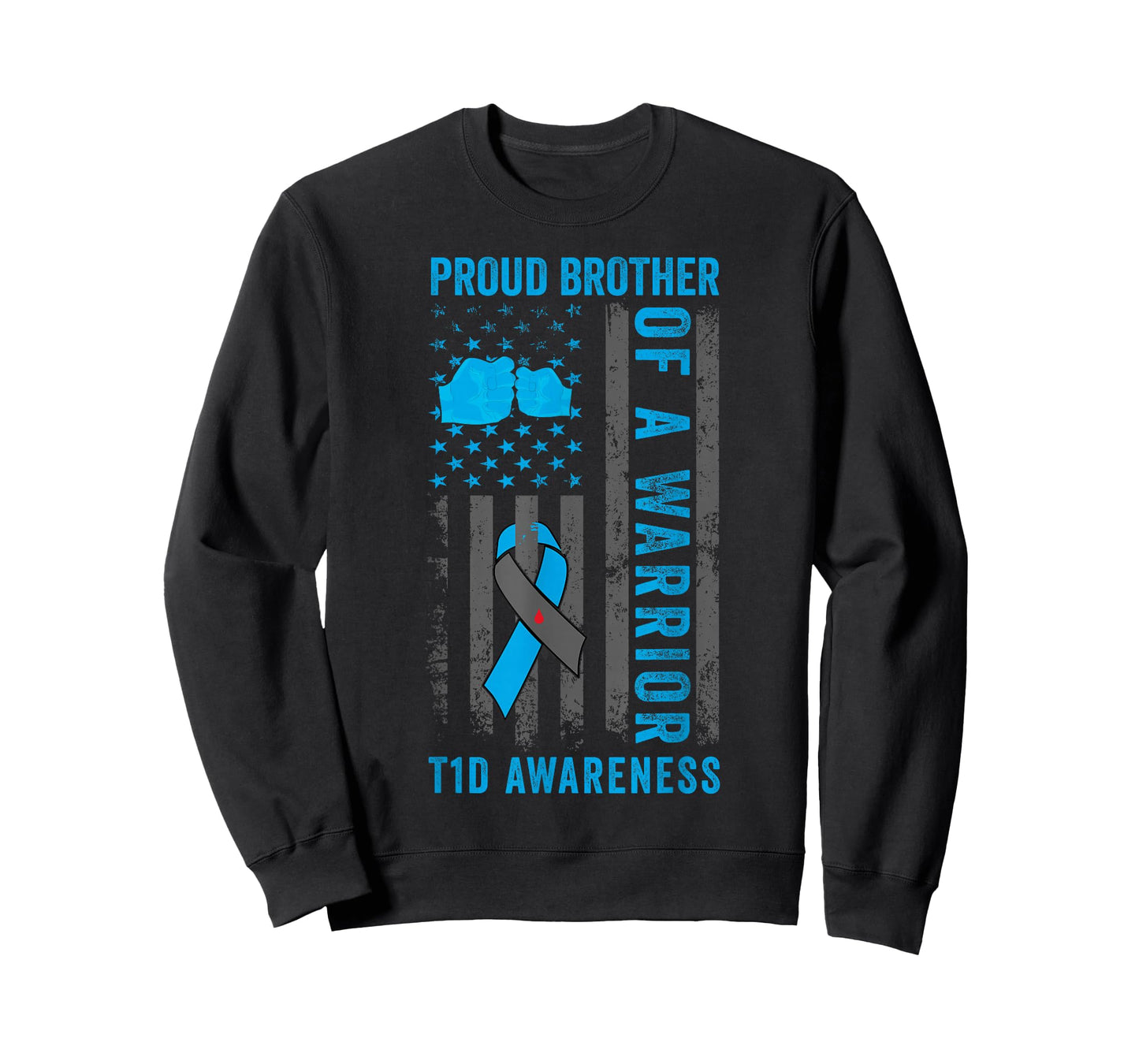 Proud Brother Of A T1D Warrior Type 1 Diabetes Awareness T-Shirt