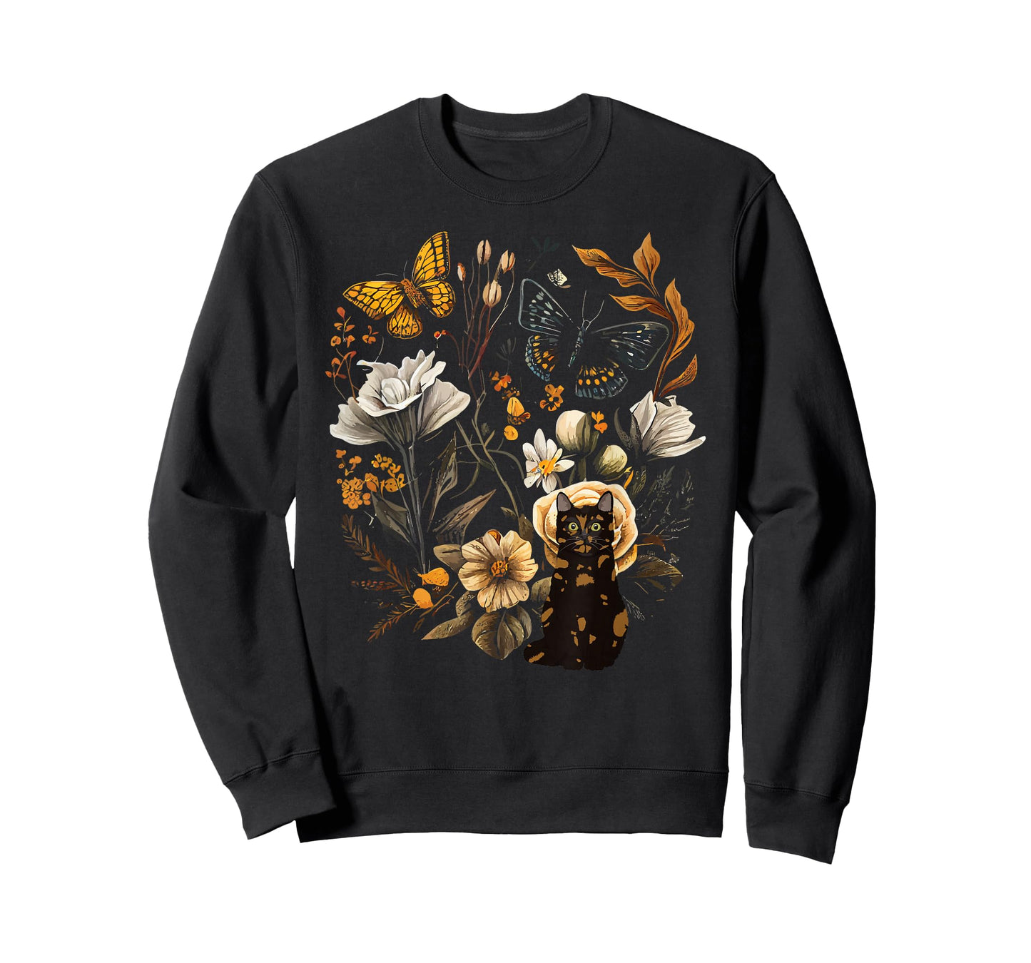 Tortie Cat Owner Flowers Tortie Cat Mom Tortie Cat Dad T-Shirt