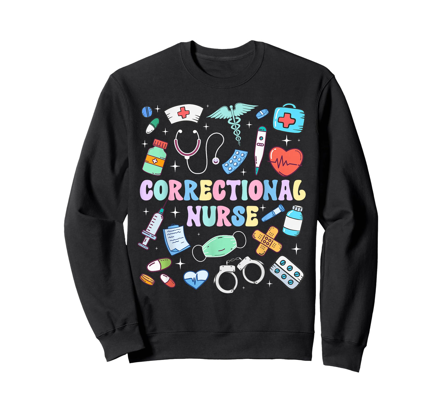 Correctional Nurse Groovy Prison Nurse Corrections Nursing T-Shirt