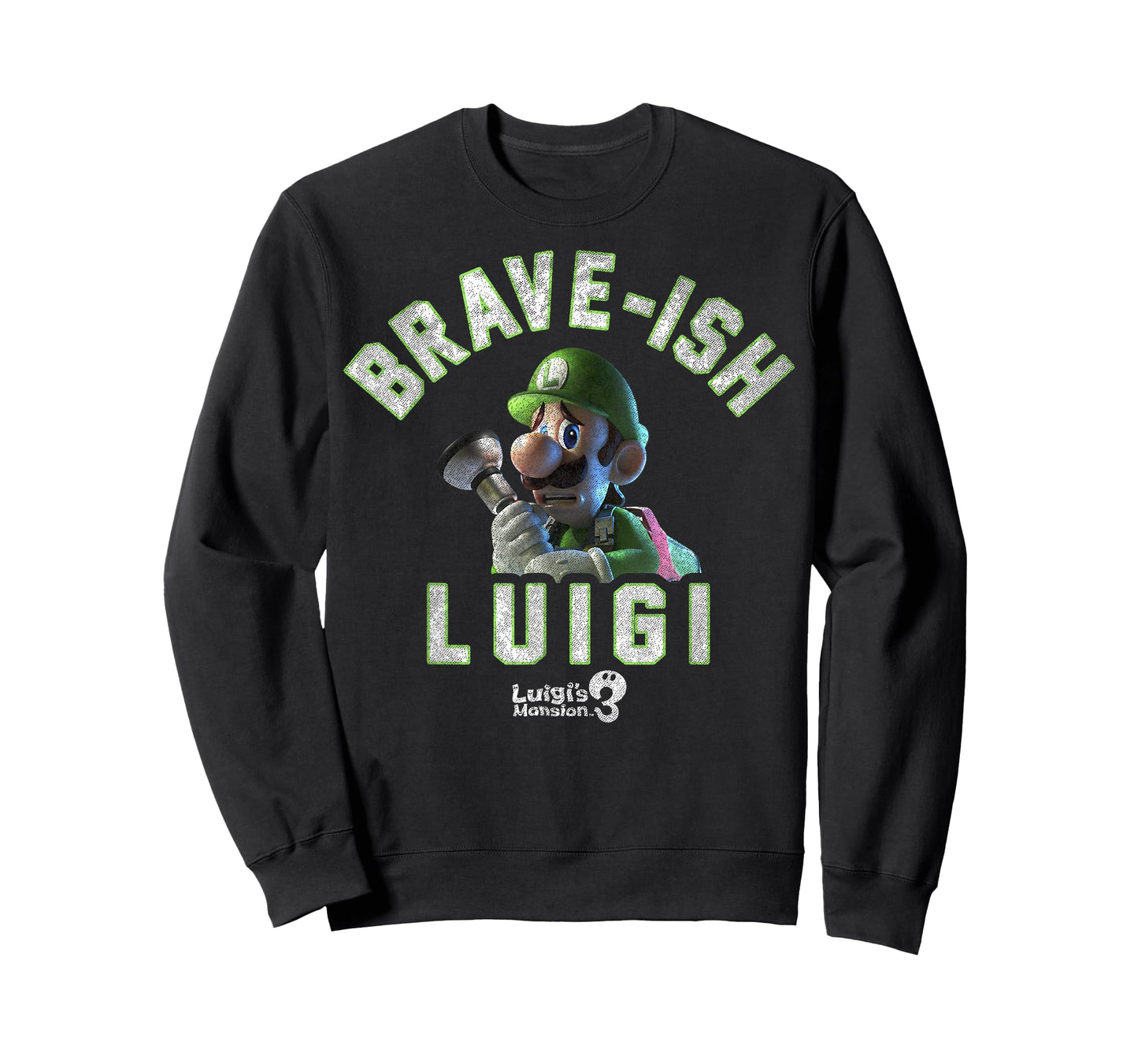 Luigi's Mansion 3 Brave-ish Luigi Portrait T-Shirt