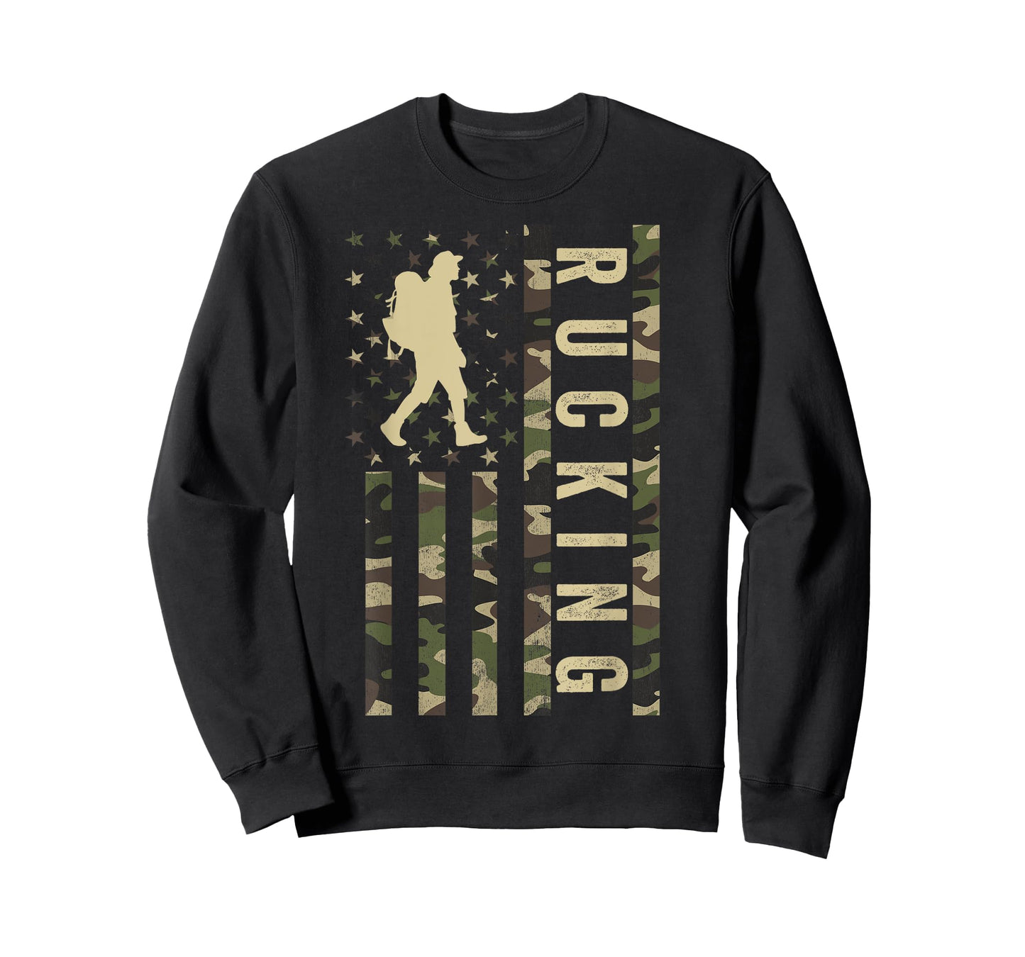 Rucking American Flag, Tactical Fitness, Patriotic Rucking T-Shirt