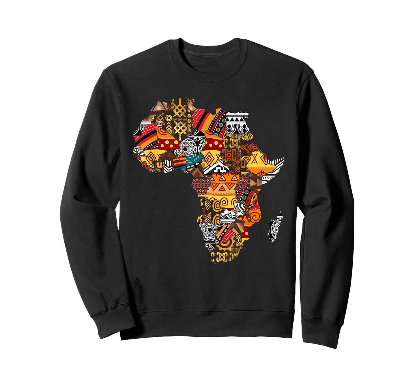 African Native Pride Funny Africa Map Heritage Pattern Gift T-Shirt Small